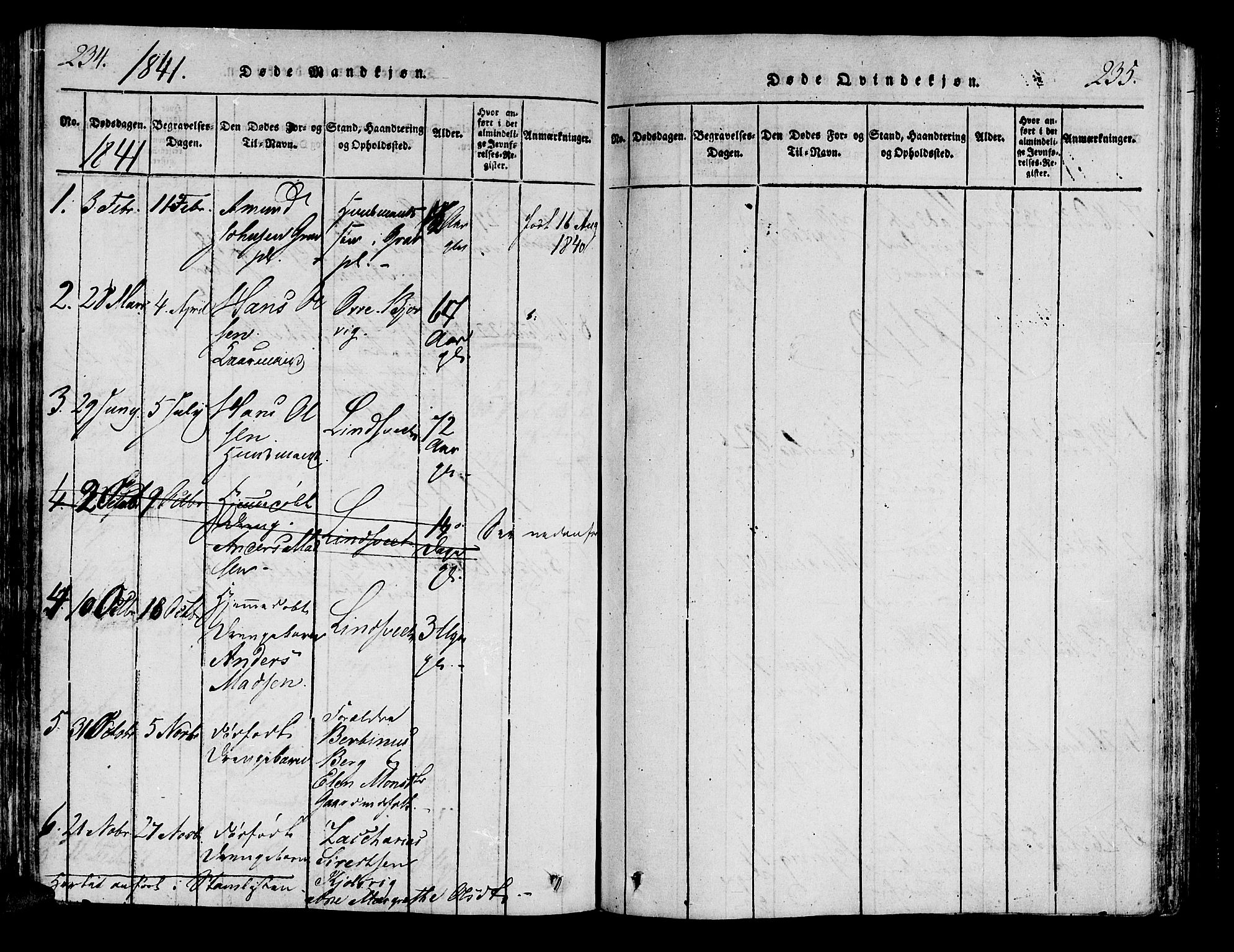 Ministerialprotokoller, klokkerbøker og fødselsregistre - Nord-Trøndelag, SAT/A-1458/722/L0217: Ministerialbok nr. 722A04, 1817-1842, s. 234-235