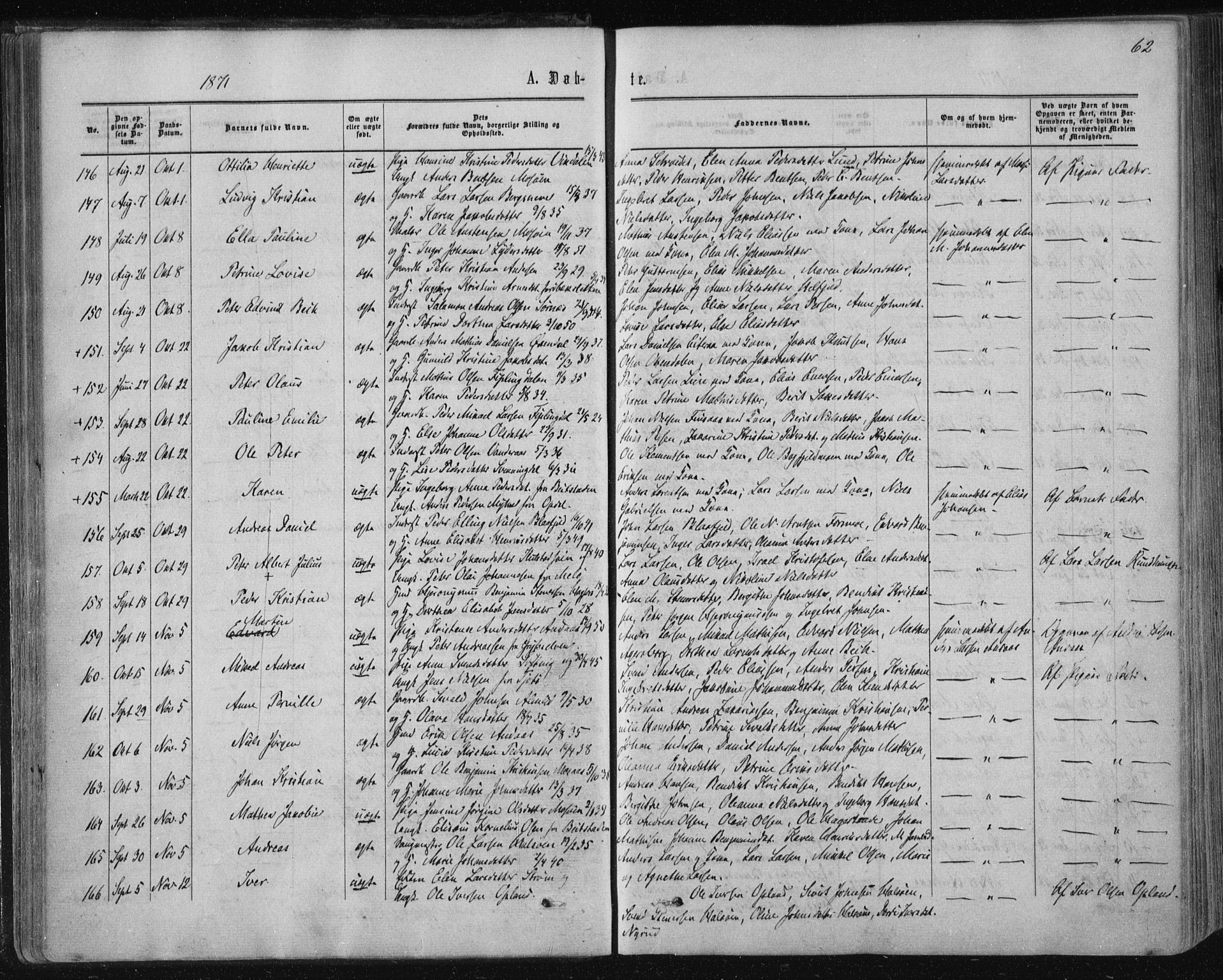 Ministerialprotokoller, klokkerbøker og fødselsregistre - Nordland, AV/SAT-A-1459/820/L0294: Ministerialbok nr. 820A15, 1866-1879, s. 62