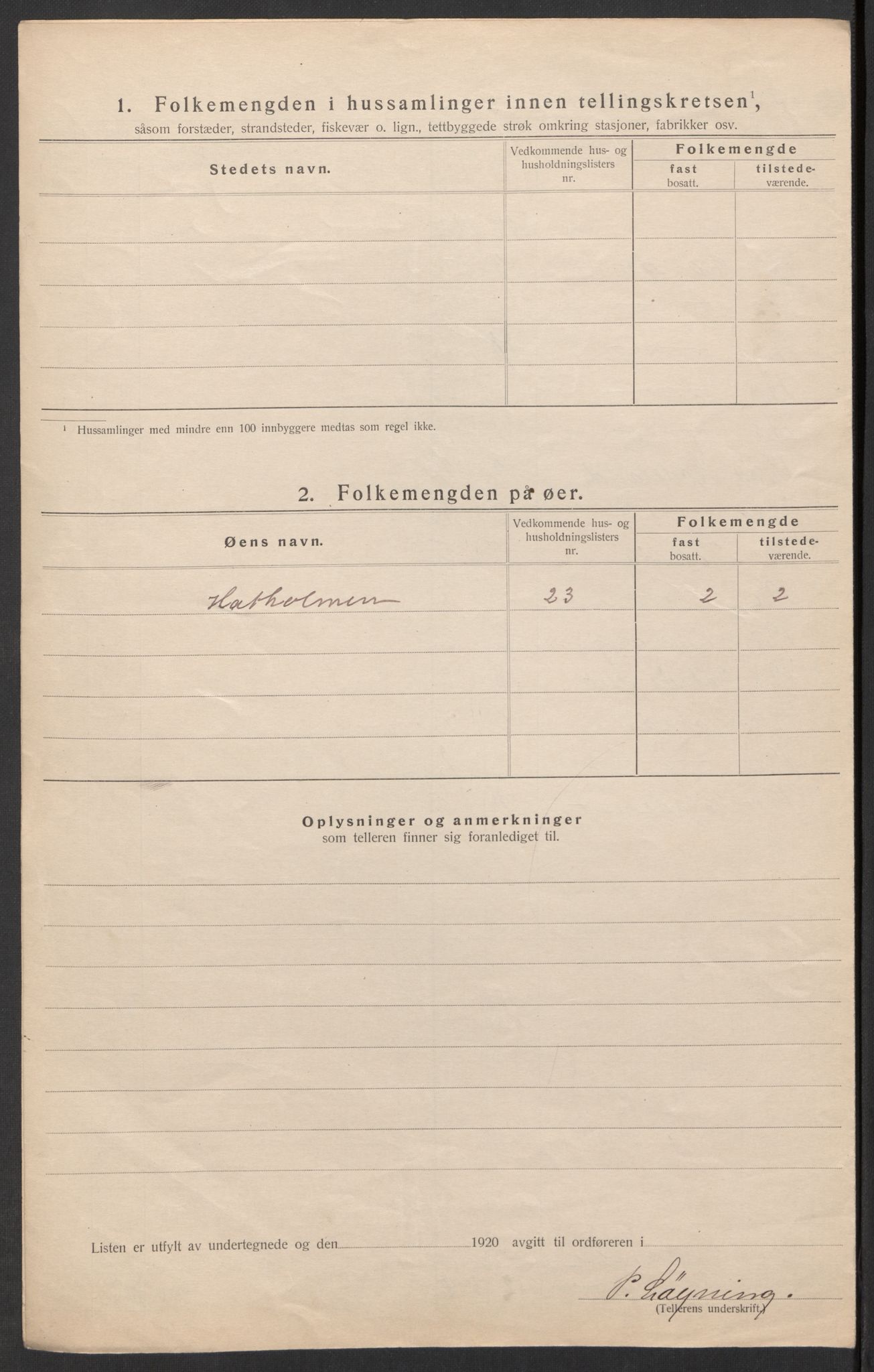 SAK, Folketelling 1920 for 1019 Halse og Harkmark herred, 1920, s. 51