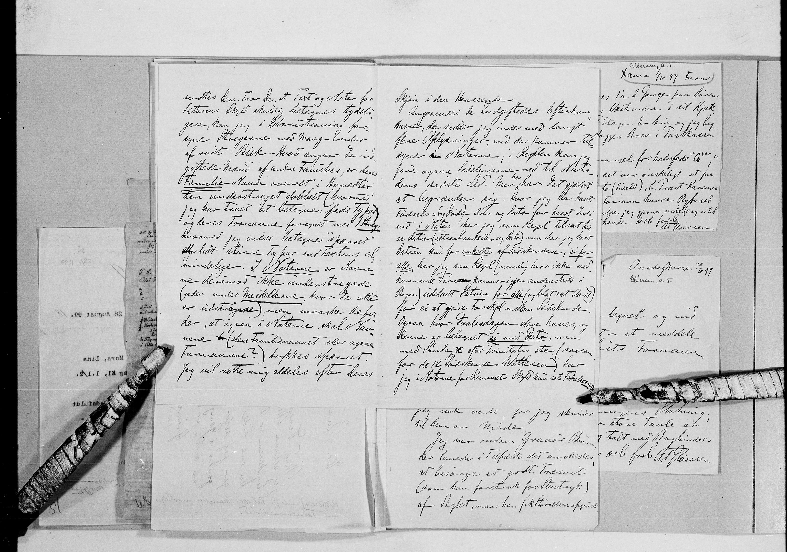 Lassens samlinger, AV/RA-PA-0051/G/L0097: Alfabetisk ordnede brev til Wilhelm Lassen: Fabritius - Grønvold, 1815-1907, s. 178