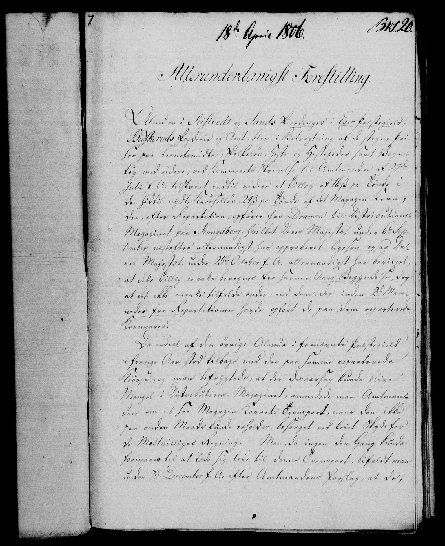 Rentekammeret, Renteskriverkontorene, AV/RA-EA-3115/M/Mf/Mfb/L0007: Relasjons- og resolusjonsprotokoll med register (merket RK 54.13), 1805-1806