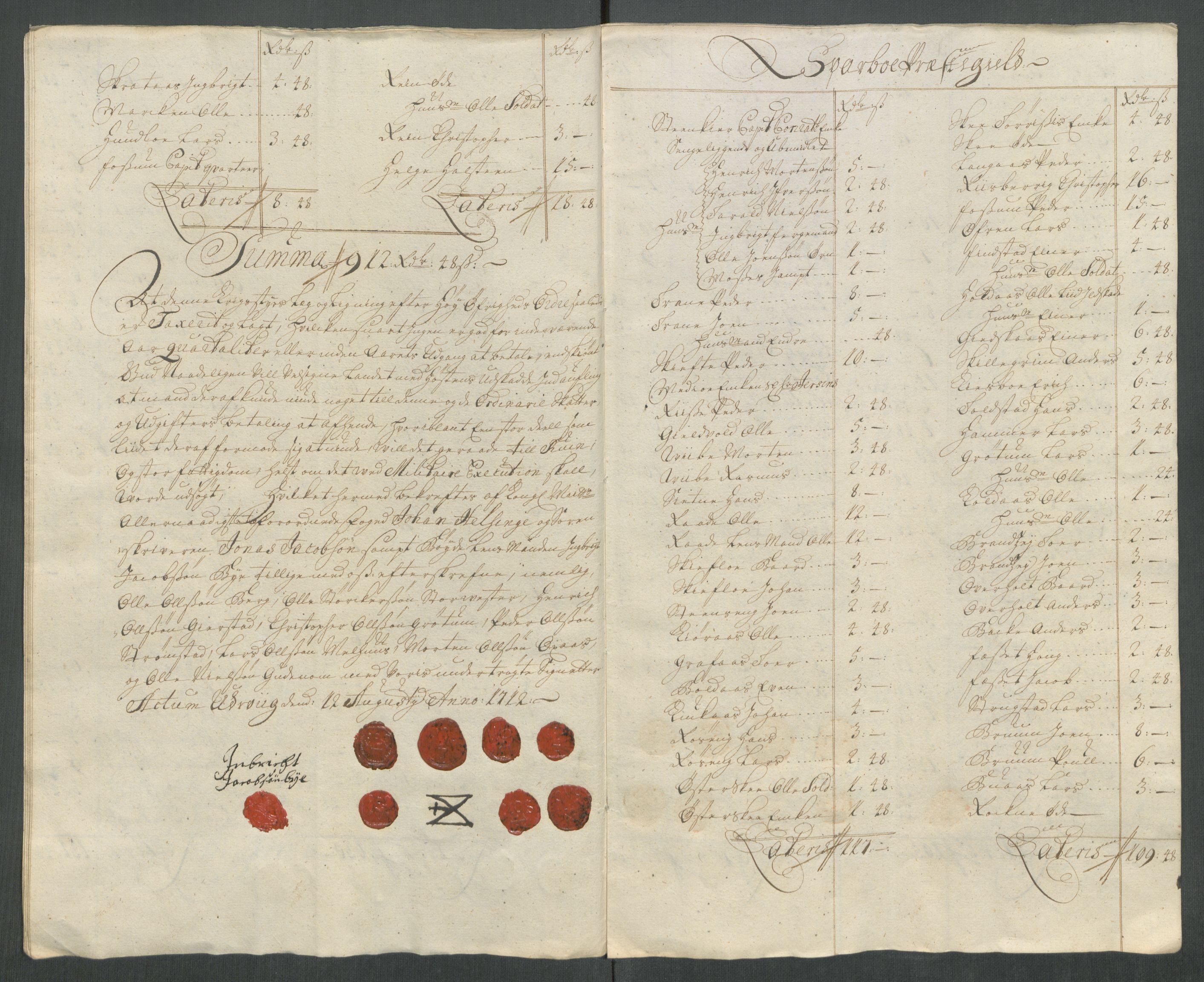 Rentekammeret inntil 1814, Reviderte regnskaper, Fogderegnskap, RA/EA-4092/R63/L4320: Fogderegnskap Inderøy, 1712, s. 166