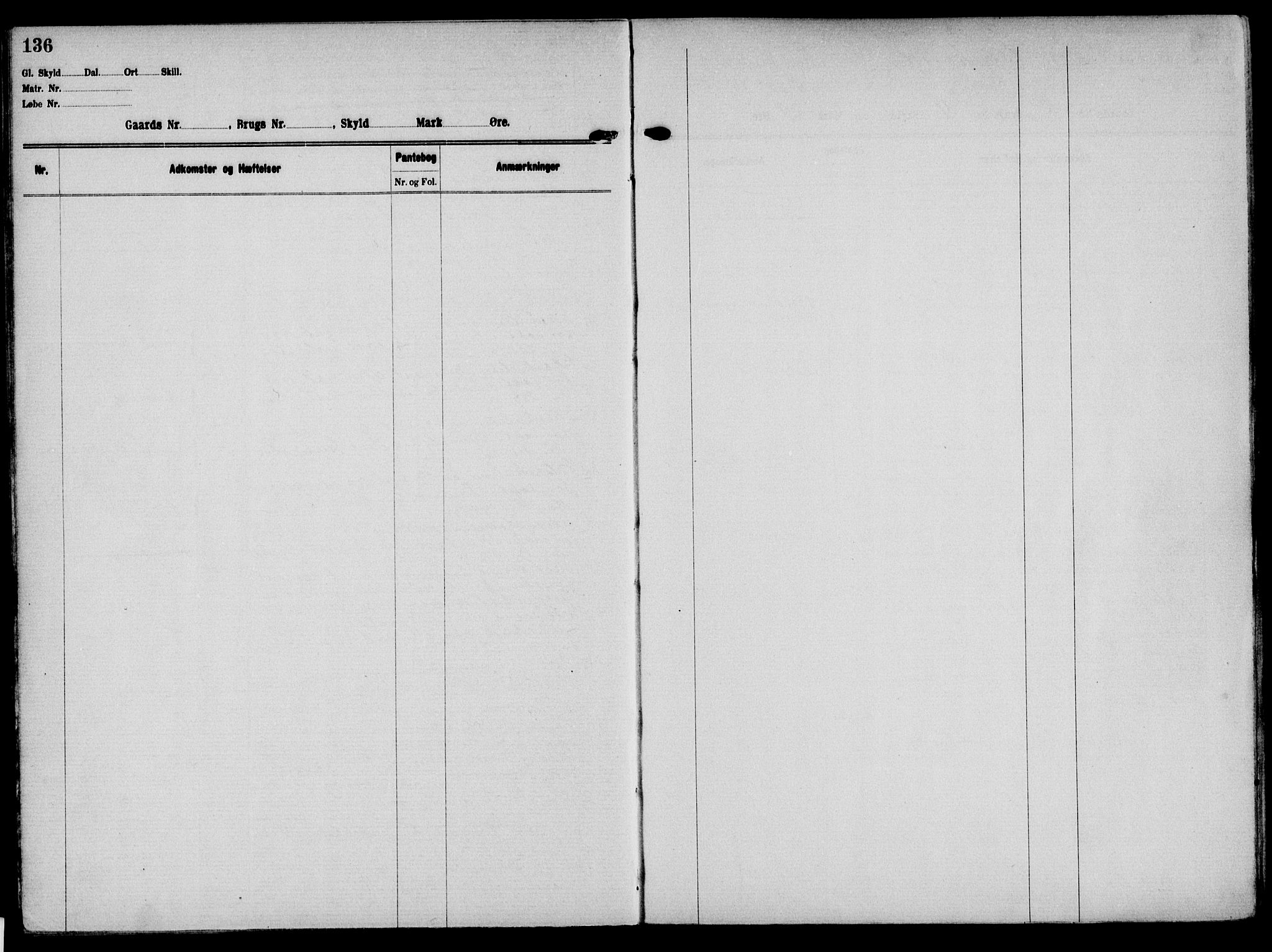 Solør tingrett, AV/SAH-TING-008/H/Ha/Hak/L0001: Panteregister nr. I, 1900-1935, s. 136
