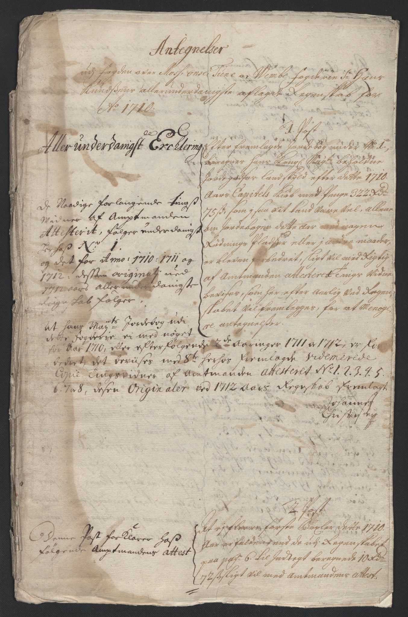 Rentekammeret inntil 1814, Reviderte regnskaper, Fogderegnskap, RA/EA-4092/R04/L0135: Fogderegnskap Moss, Onsøy, Tune, Veme og Åbygge, 1709-1710, s. 435