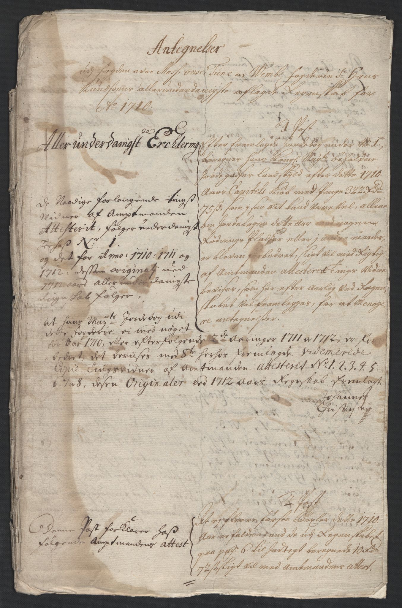 Rentekammeret inntil 1814, Reviderte regnskaper, Fogderegnskap, AV/RA-EA-4092/R04/L0135: Fogderegnskap Moss, Onsøy, Tune, Veme og Åbygge, 1709-1710, s. 435