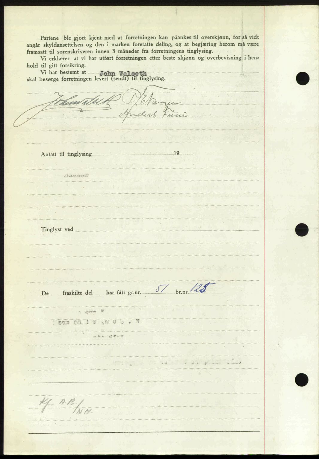 Nordmøre sorenskriveri, AV/SAT-A-4132/1/2/2Ca: Pantebok nr. A106, 1947-1947, Dagboknr: 2269/1947