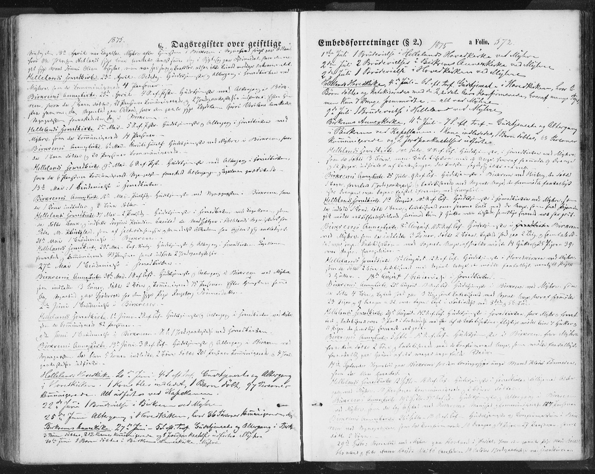 Helleland sokneprestkontor, SAST/A-101810: Ministerialbok nr. A 7.2, 1863-1886, s. 572
