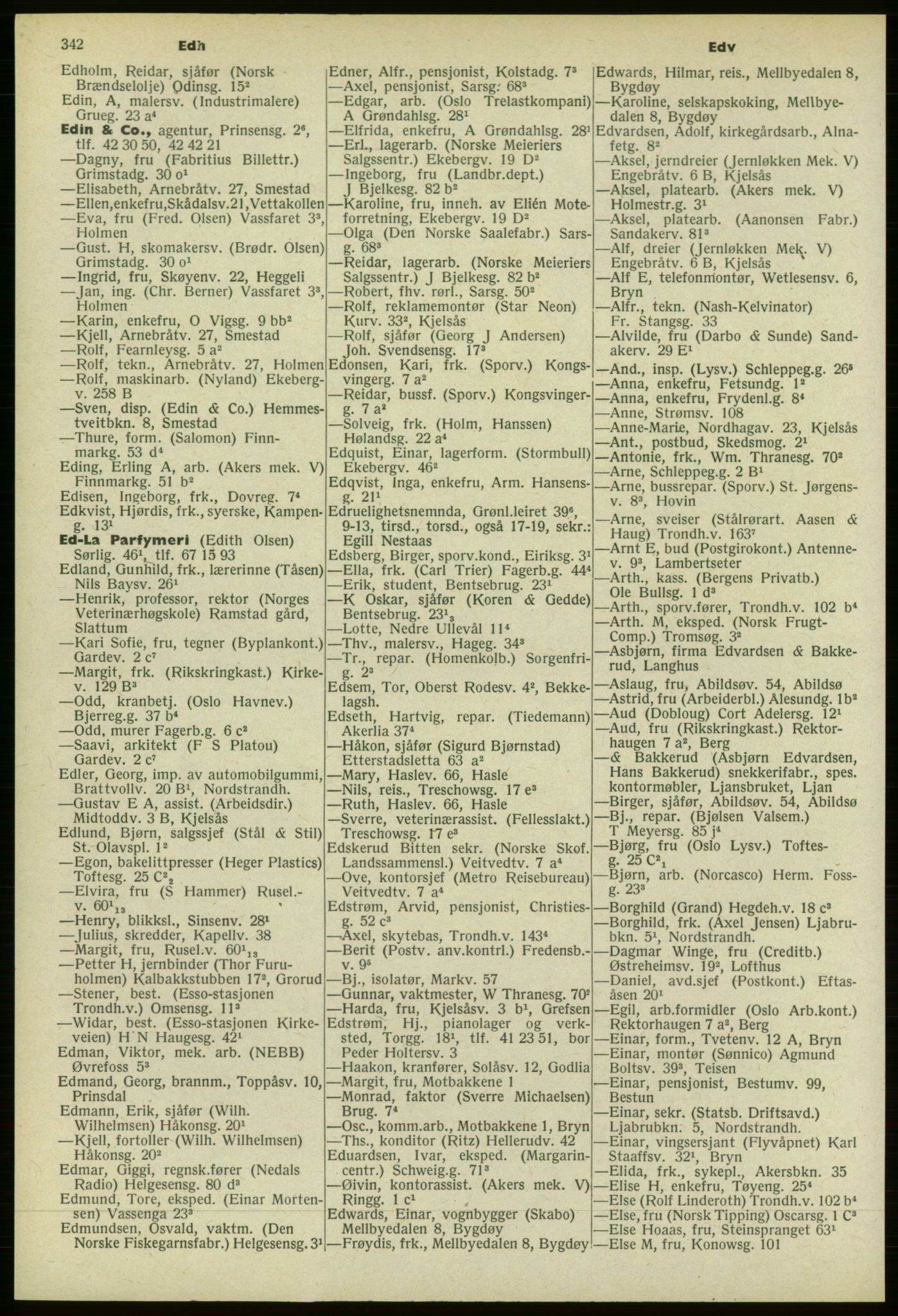 Kristiania/Oslo adressebok, PUBL/-, 1958-1959, s. 342