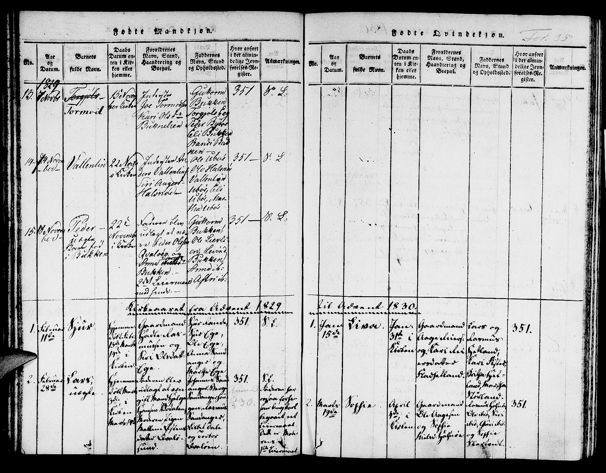 Hjelmeland sokneprestkontor, SAST/A-101843/01/IV/L0004: Ministerialbok nr. A 4, 1816-1834, s. 35