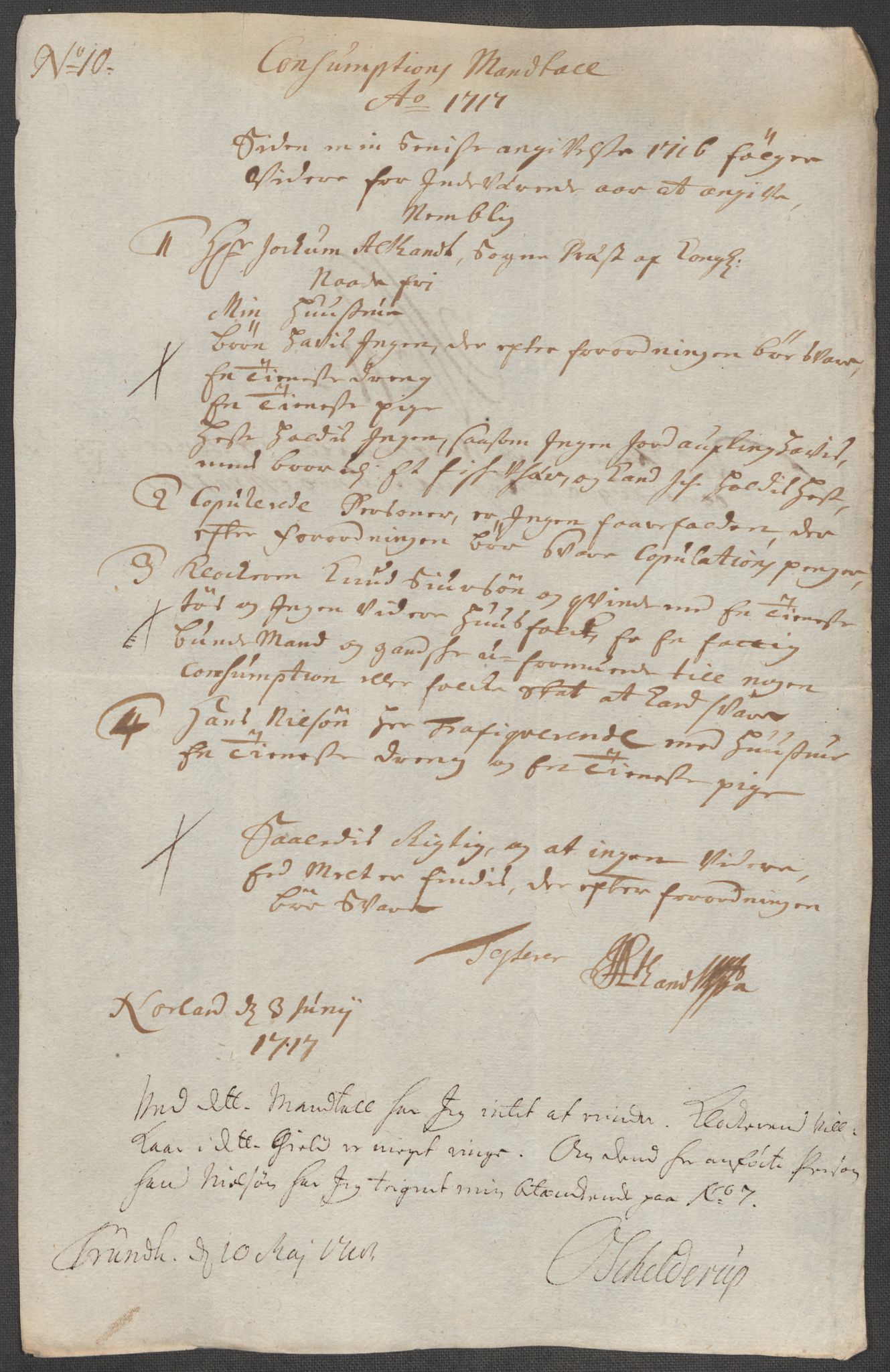 Rentekammeret inntil 1814, Reviderte regnskaper, Fogderegnskap, AV/RA-EA-4092/R67/L4683: Fogderegnskap Vesterålen, Andenes og Lofoten, 1717, s. 98