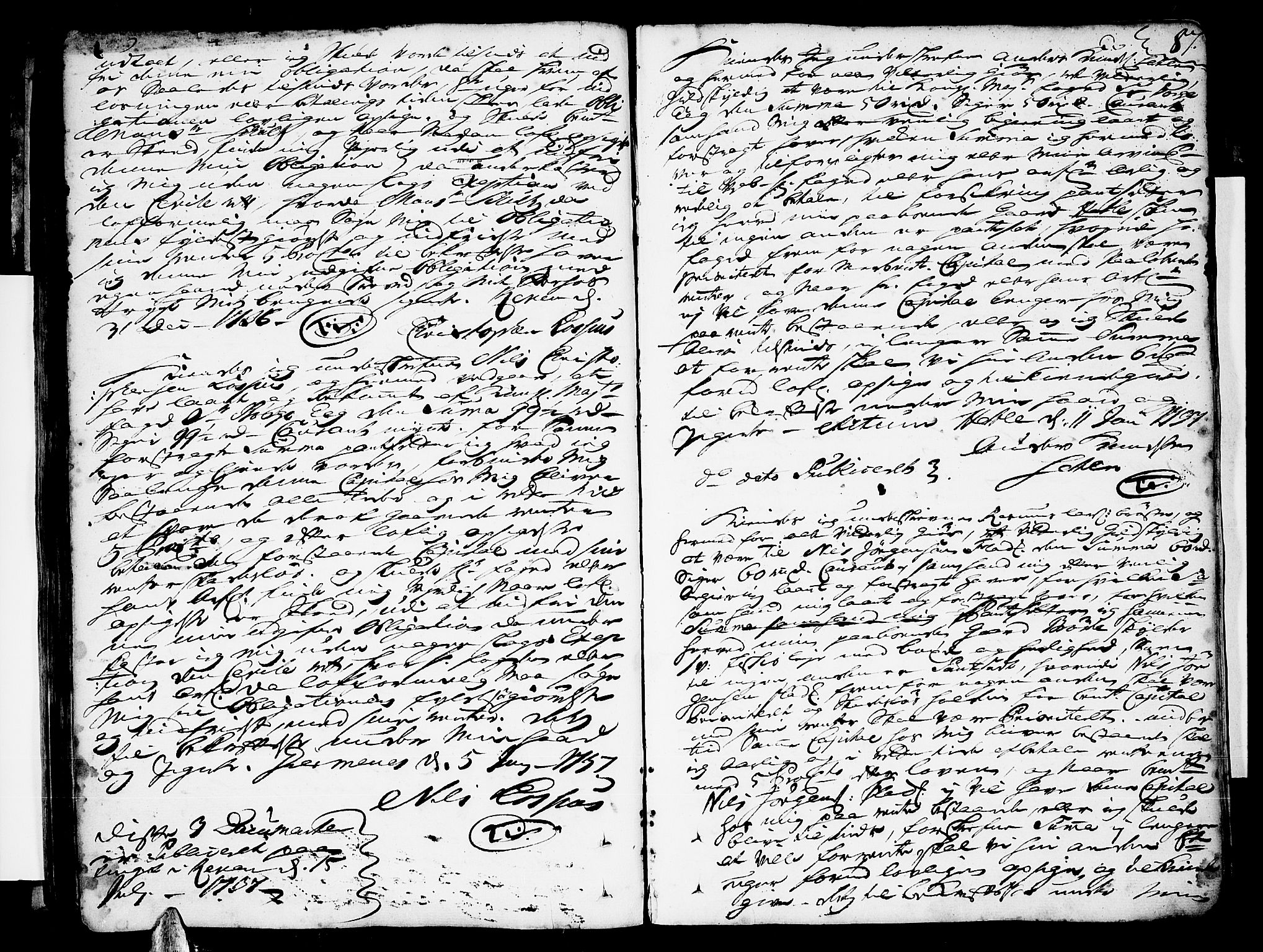 Romsdal sorenskriveri, SAT/A-4149/1/2/2C/L0002: Pantebok nr. 2, 1731-1745, s. 87