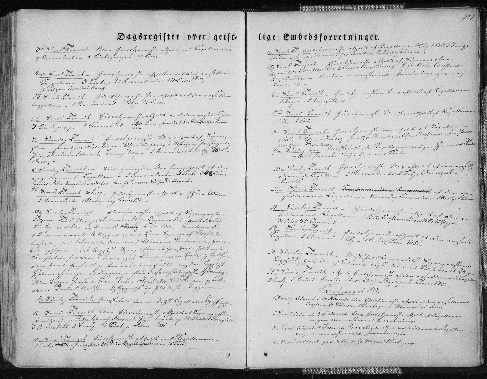 Ministerialprotokoller, klokkerbøker og fødselsregistre - Nordland, AV/SAT-A-1459/827/L0390: Ministerialbok nr. 827A02, 1826-1841, s. 277