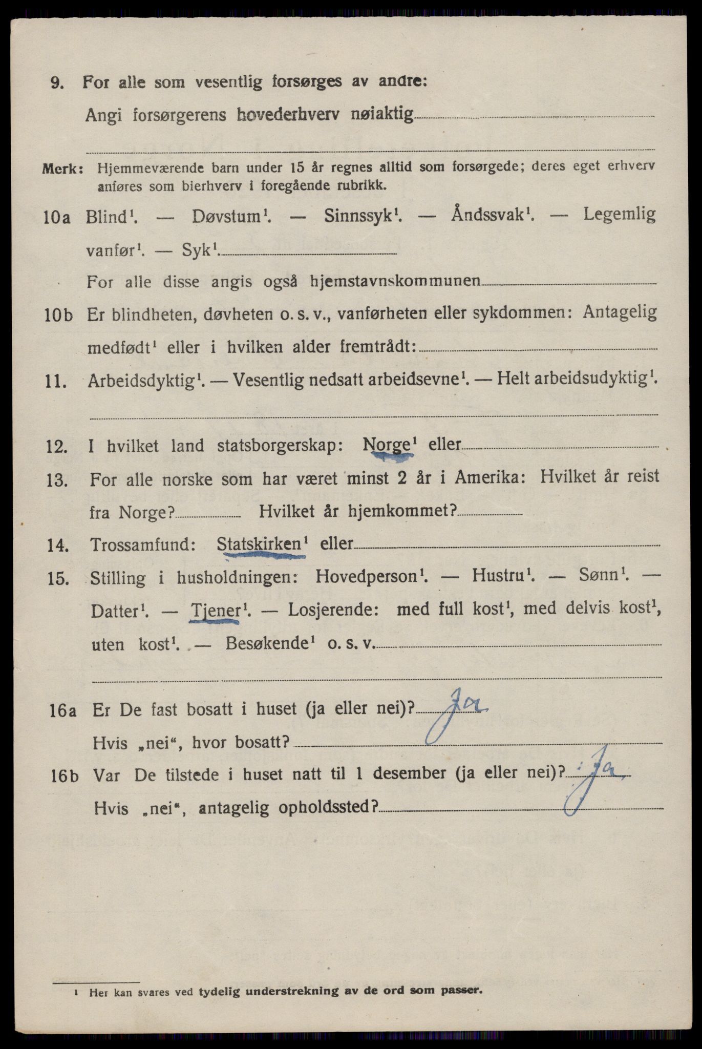 SAST, Folketelling 1920 for 1157 Vikedal herred, 1920, s. 3036