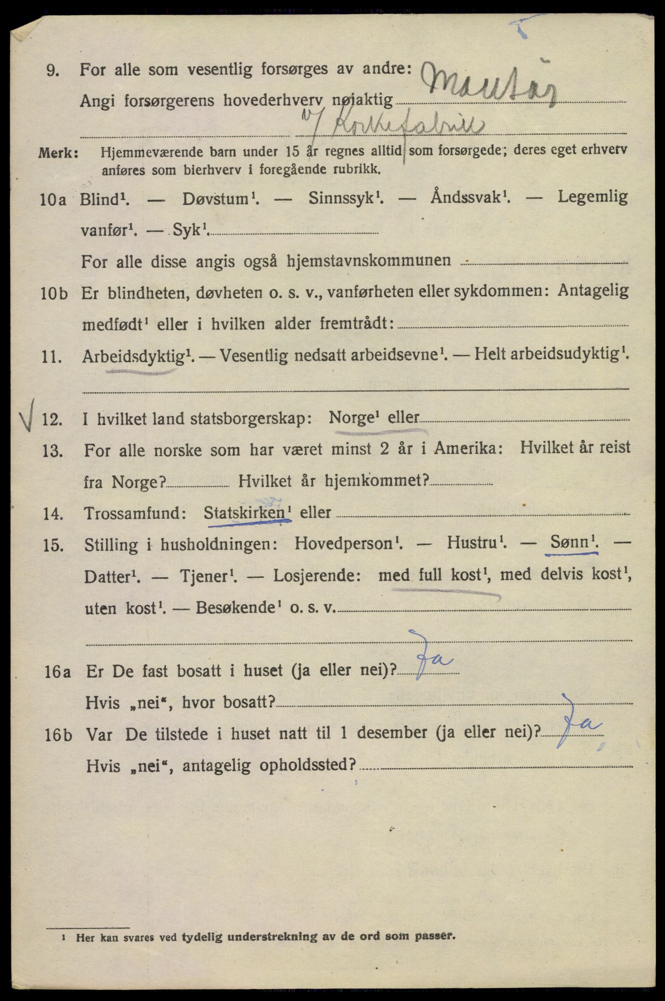 SAO, Folketelling 1920 for 0301 Kristiania kjøpstad, 1920, s. 653944