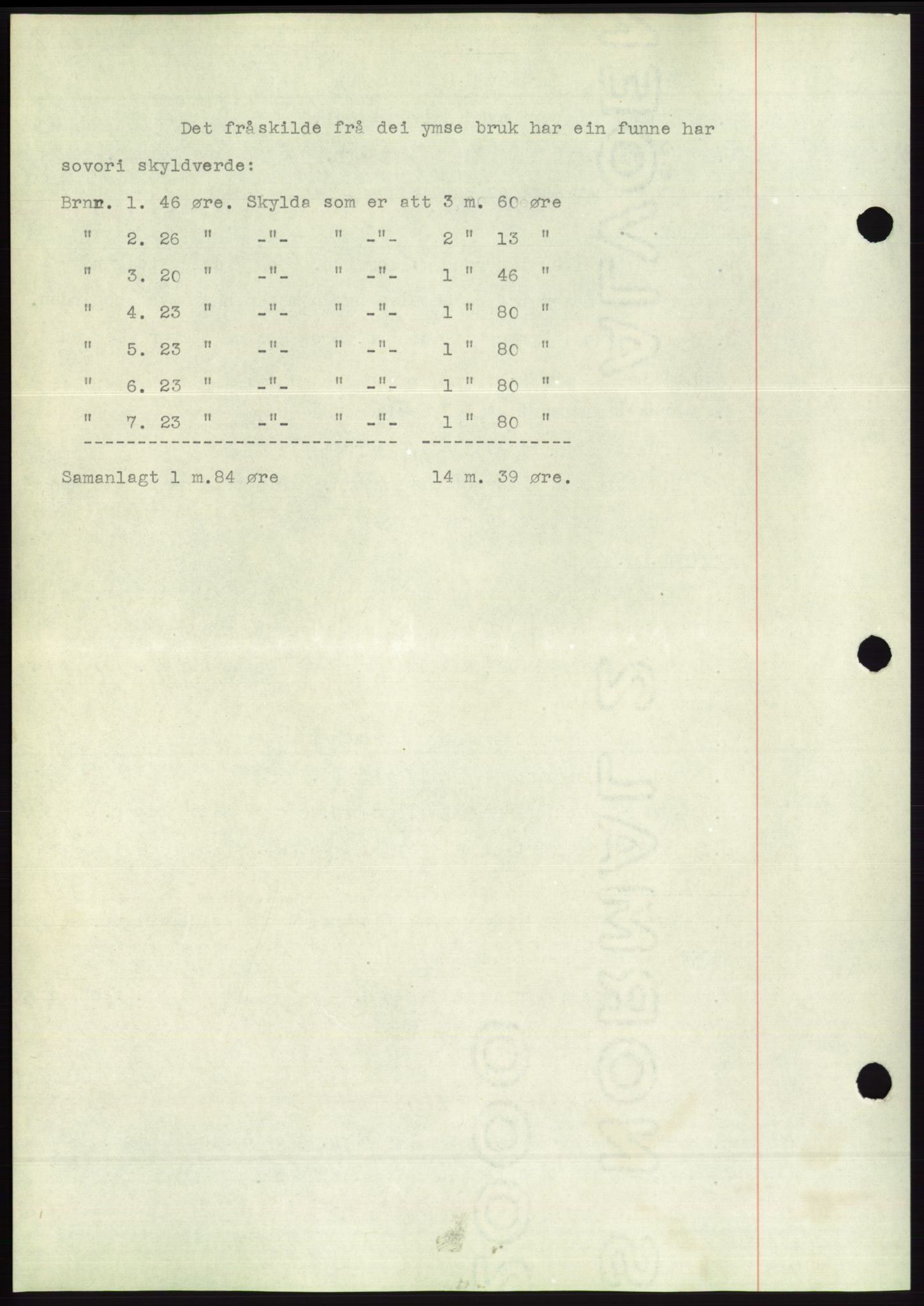 Søre Sunnmøre sorenskriveri, SAT/A-4122/1/2/2C/L0062: Pantebok nr. 56, 1936-1937, Dagboknr: 1832/1936