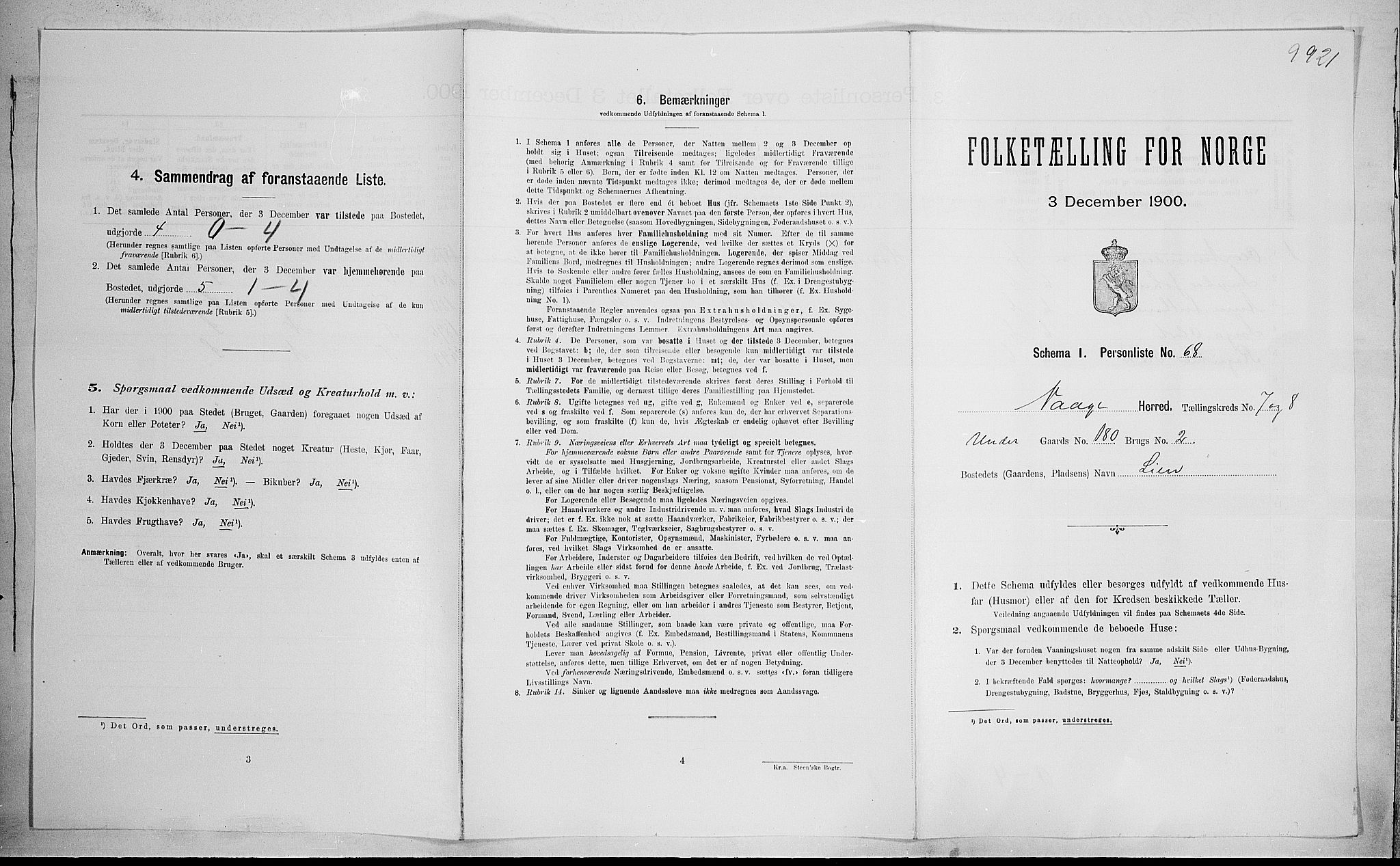 SAH, Folketelling 1900 for 0515 Vågå herred, 1900, s. 1330