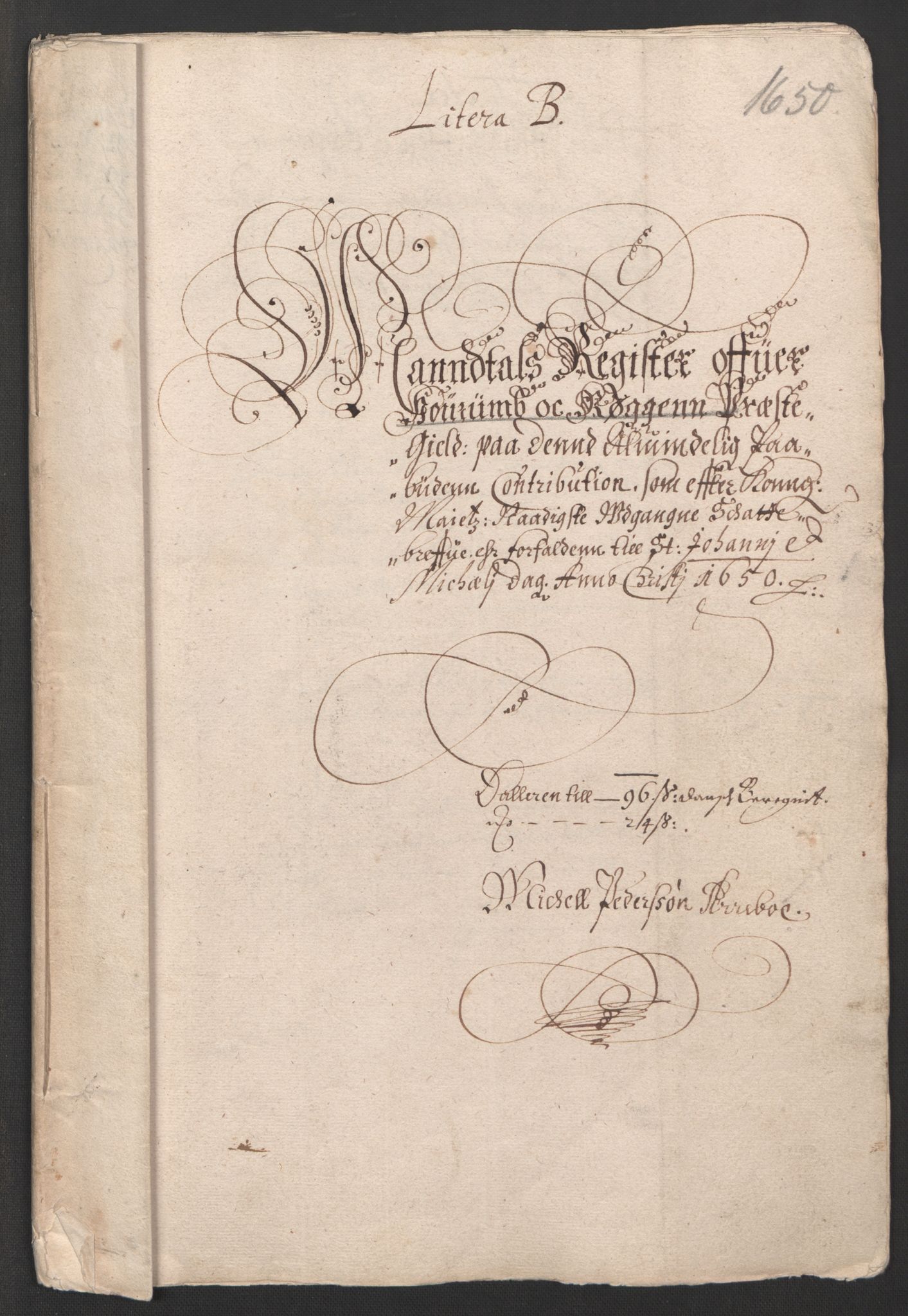 Rentekammeret inntil 1814, Reviderte regnskaper, Lensregnskaper, AV/RA-EA-5023/R/Rb/Rba/L0201: Akershus len, 1650-1651