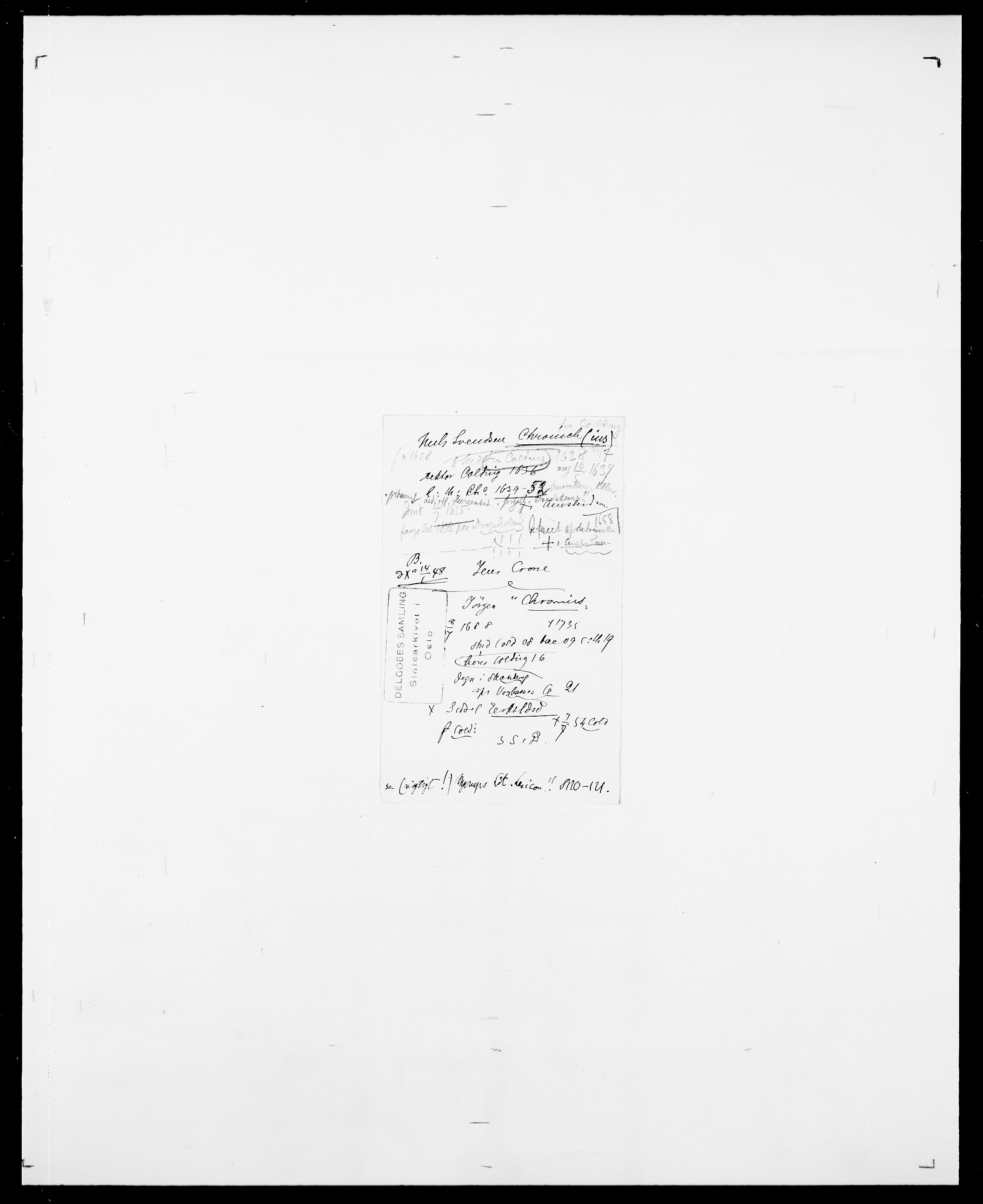 Delgobe, Charles Antoine - samling, SAO/PAO-0038/D/Da/L0008: Capjon - Dagenbolt, s. 290