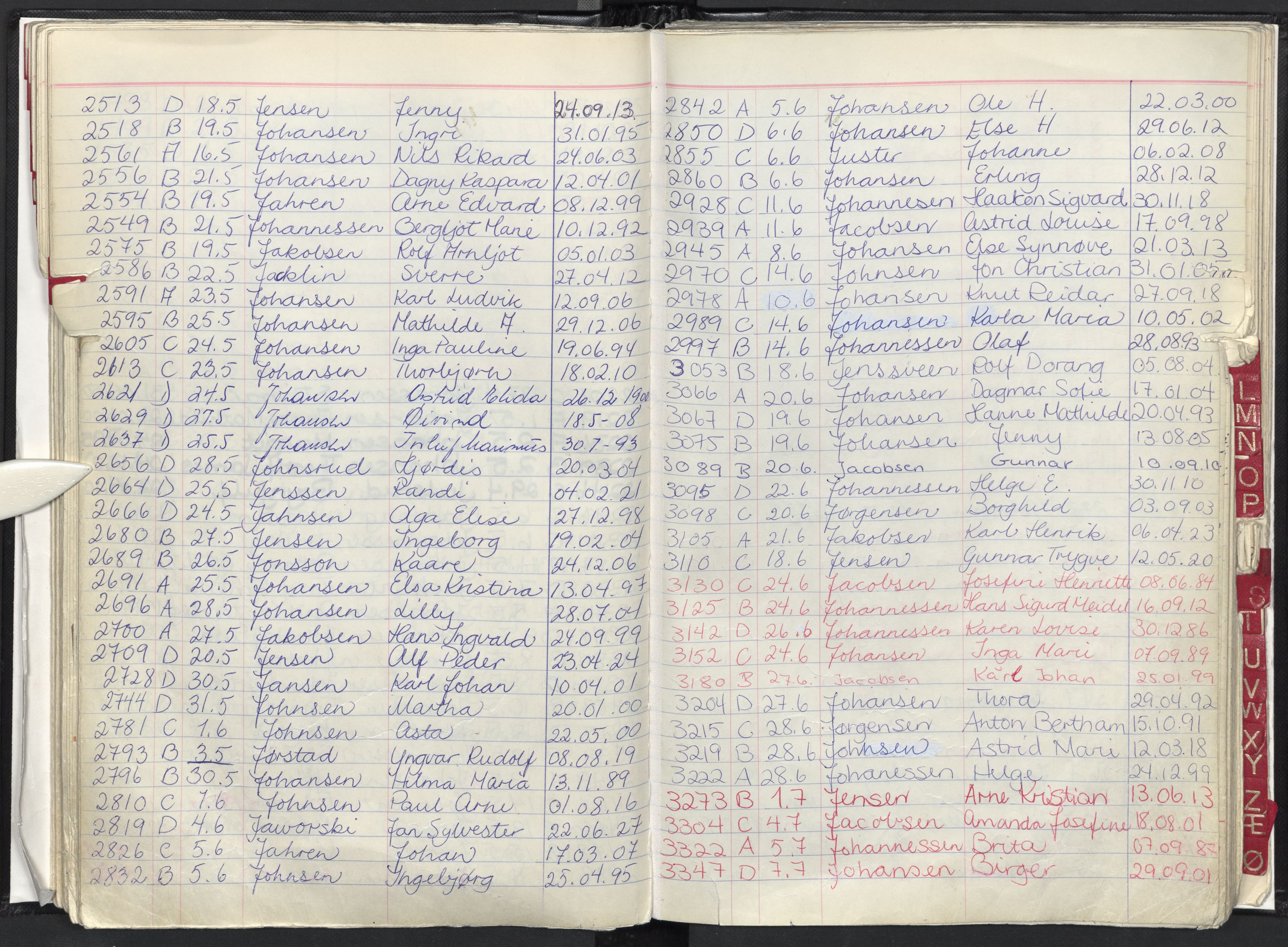 Oslo skifterett, AV/SAO-A-10383/F/Fa/Faa/L0079: Navneregister dødsfallssaker, 1979
