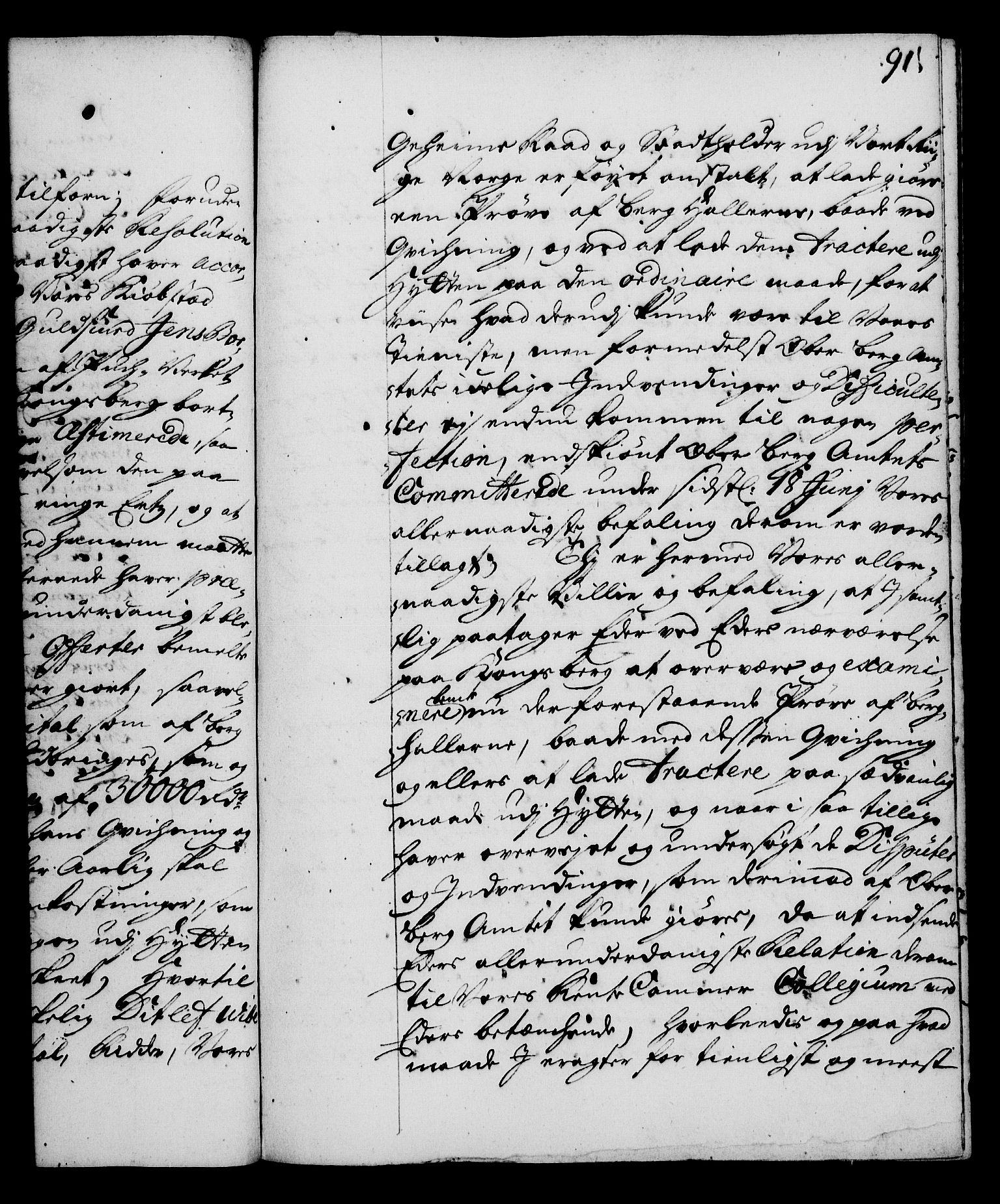 Rentekammeret, Kammerkanselliet, RA/EA-3111/G/Gg/Gga/L0003: Norsk ekspedisjonsprotokoll med register (merket RK 53.3), 1727-1734, s. 91