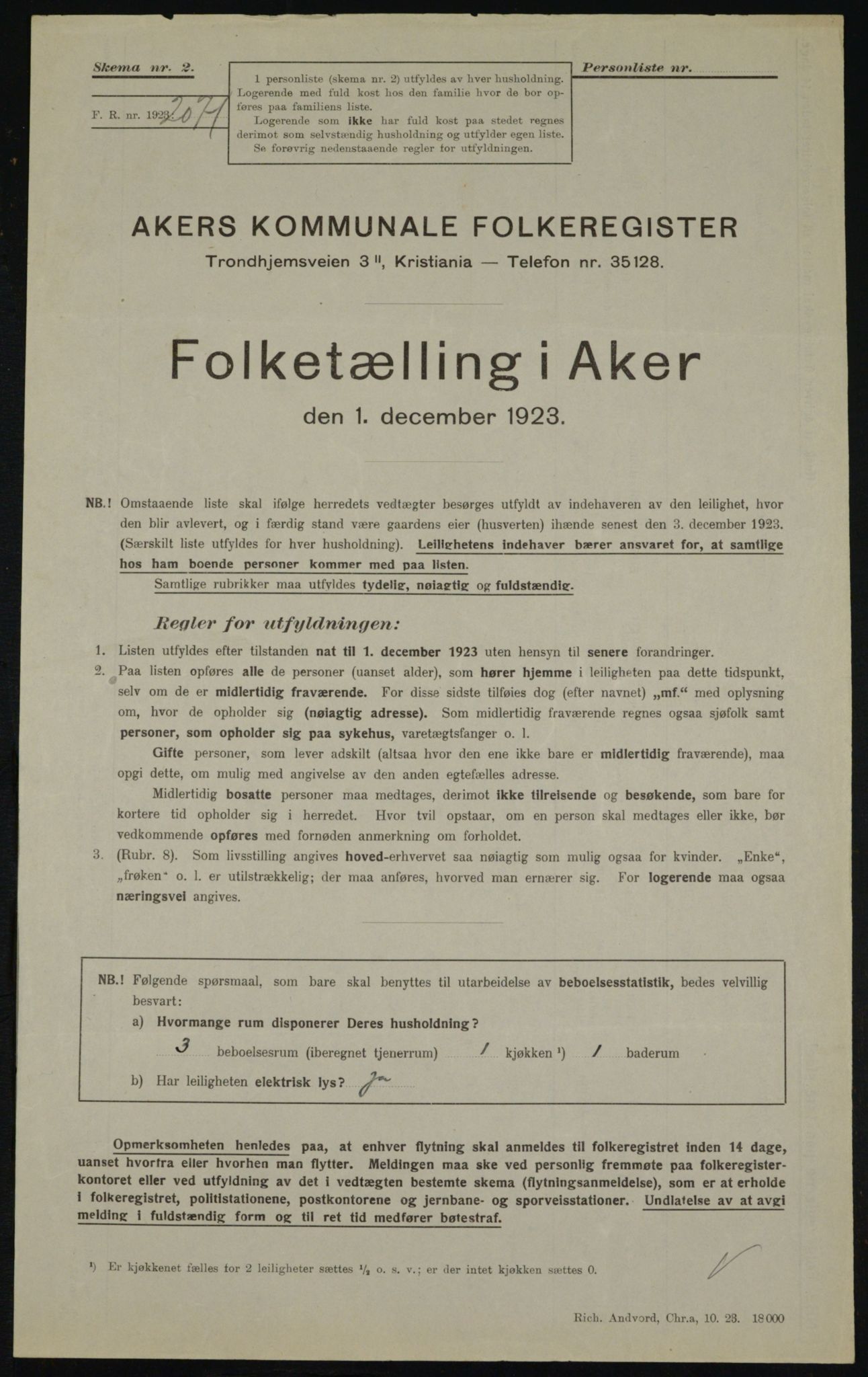 , Kommunal folketelling 1.12.1923 for Aker, 1923, s. 21359