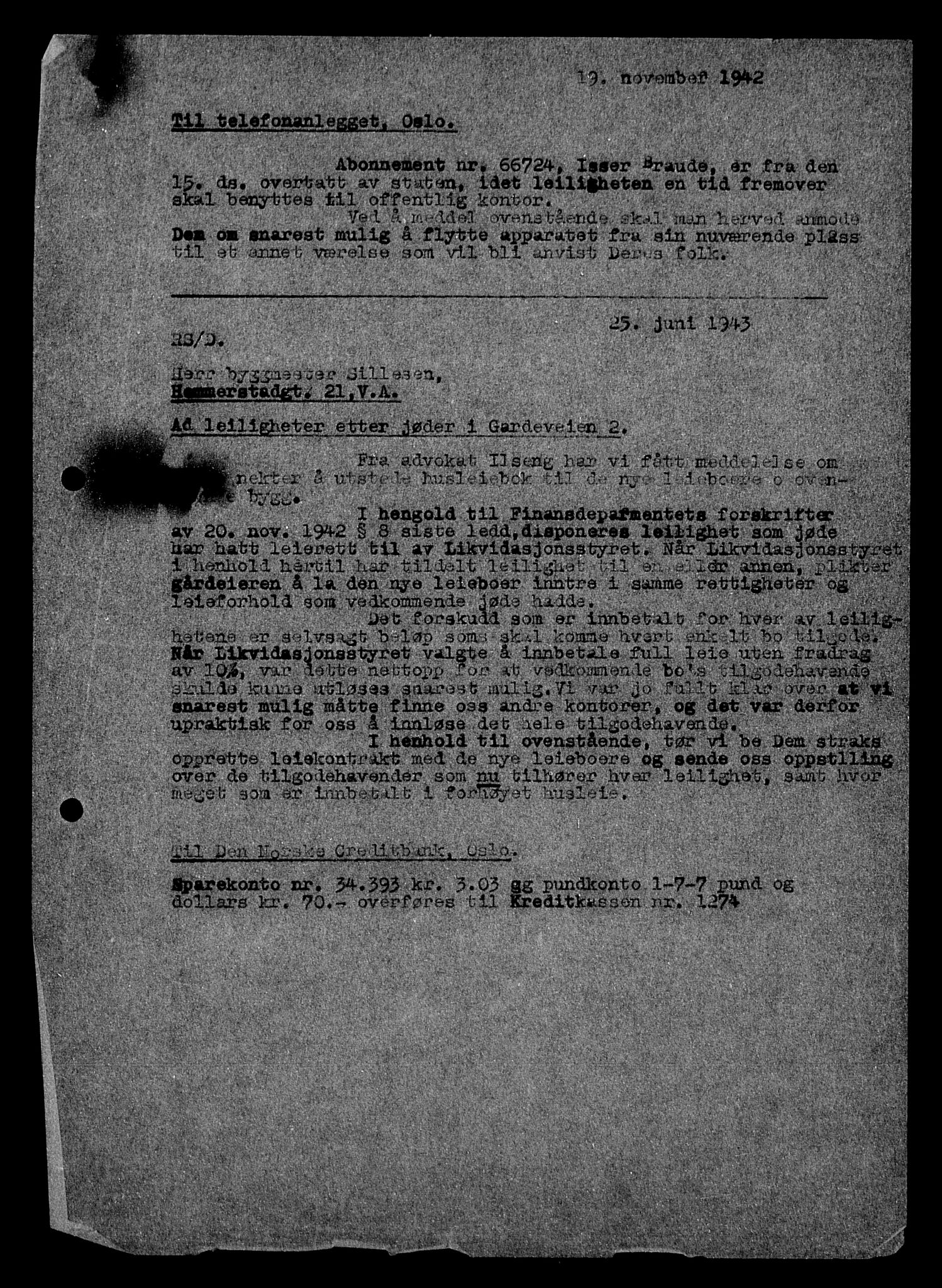 Justisdepartementet, Tilbakeføringskontoret for inndratte formuer, AV/RA-S-1564/H/Hc/Hcc/L0928: --, 1945-1947, s. 10