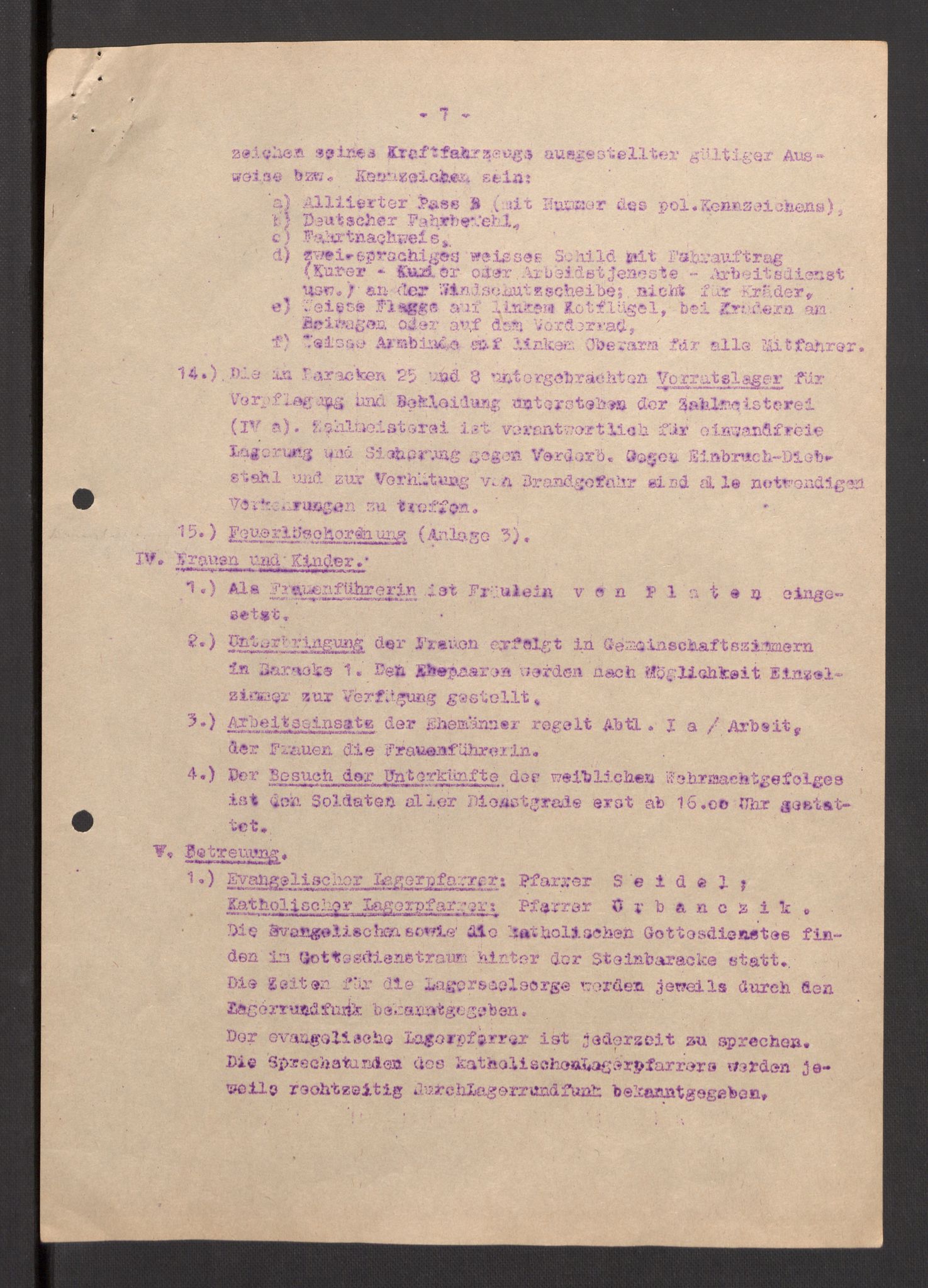 Deutscher Oberbefehlshaber Norwegen (DOBN), AV/RA-RAFA-2197/D/Dja/L0070/0001: DBO Abt. 1a / Lagerordnungen, 1946