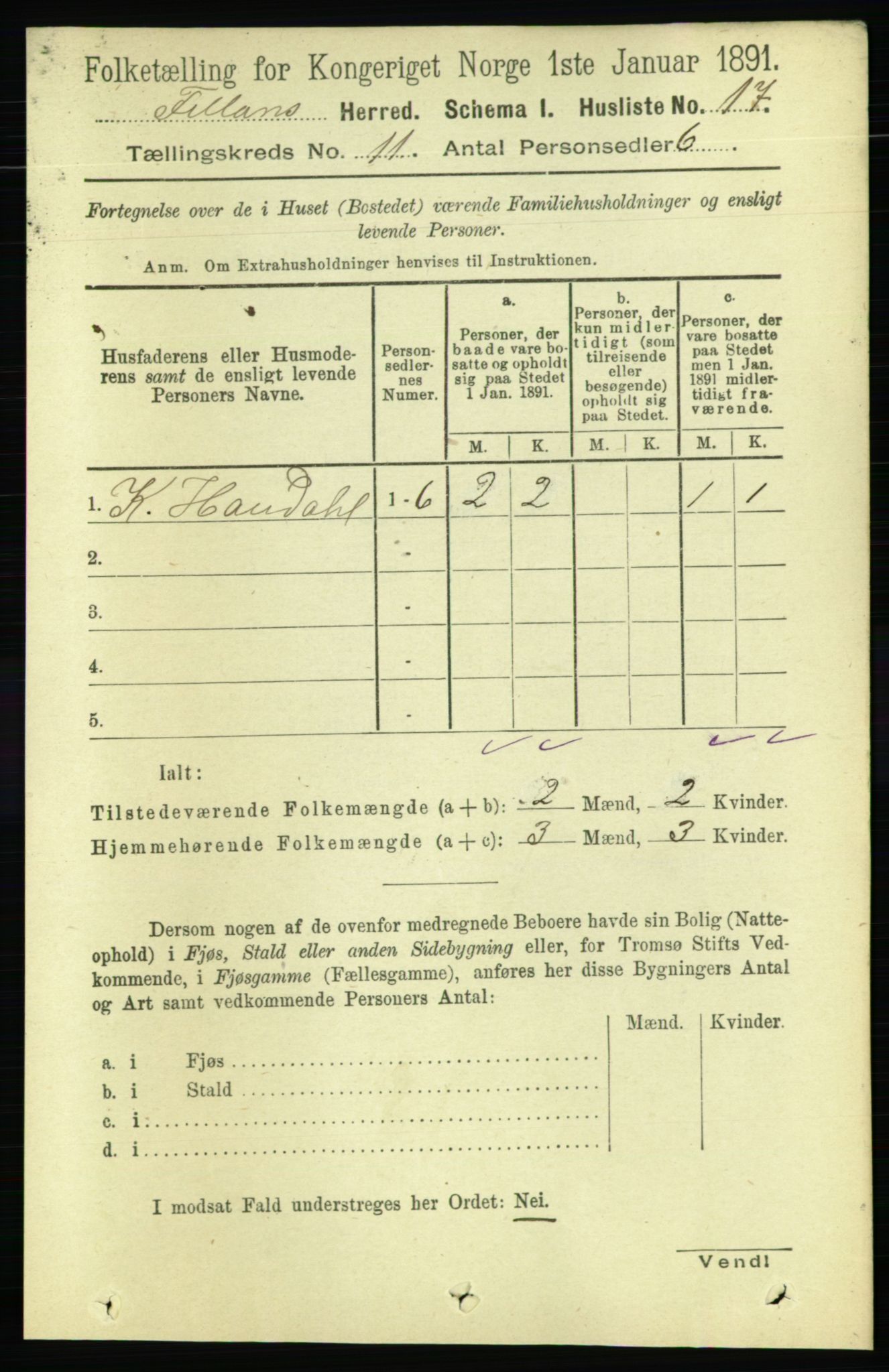 RA, Folketelling 1891 for 1616 Fillan herred, 1891, s. 2972