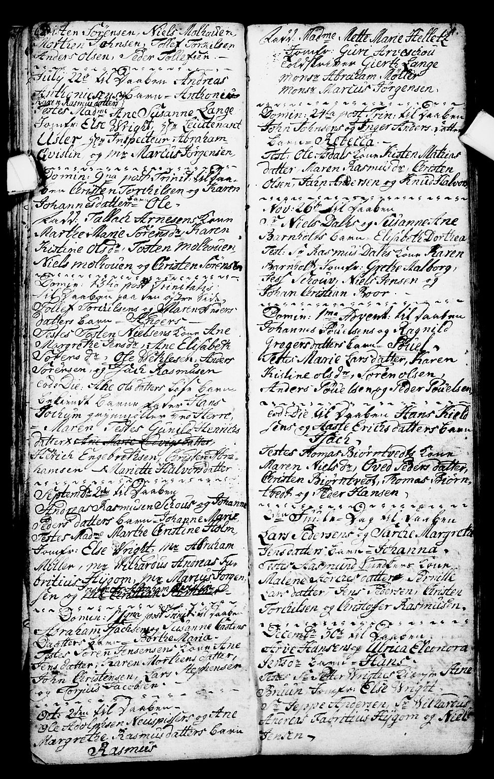 Porsgrunn kirkebøker , SAKO/A-104/G/Ga/L0001: Klokkerbok nr. I 1, 1766-1790, s. 30-31