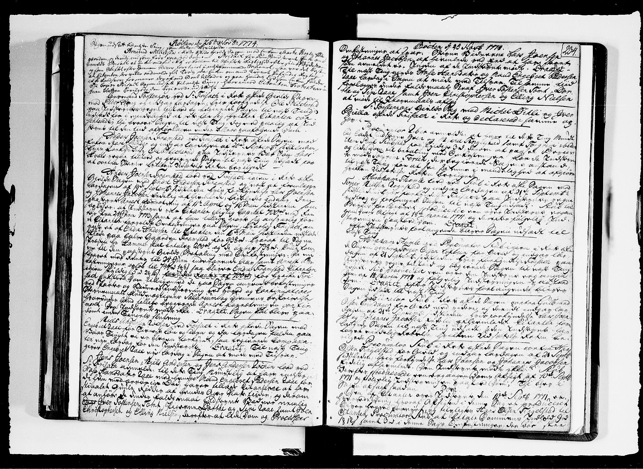 Hadeland, Land og Valdres sorenskriveri, AV/SAH-TING-028/G/Gb/L0067: Tingbok - Hadeland og Land, 1775, s. 233b-234a