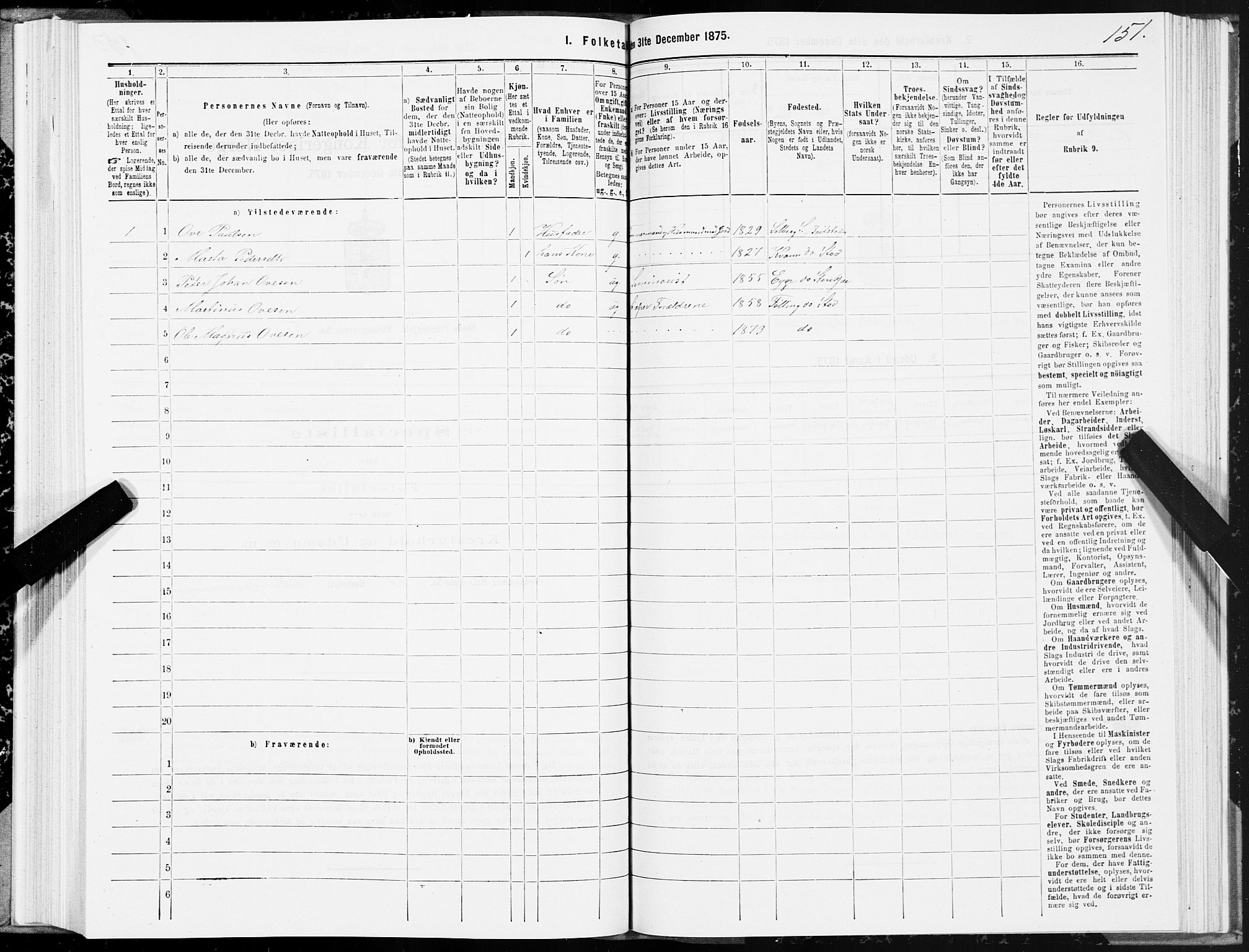 SAT, Folketelling 1875 for 1734P Stod prestegjeld, 1875, s. 4151