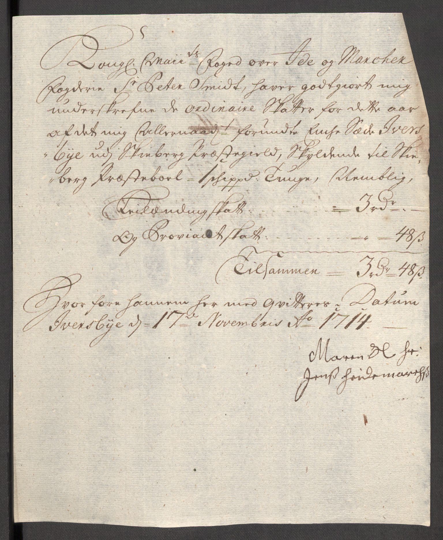 Rentekammeret inntil 1814, Reviderte regnskaper, Fogderegnskap, AV/RA-EA-4092/R01/L0022: Fogderegnskap Idd og Marker, 1713-1714, s. 468