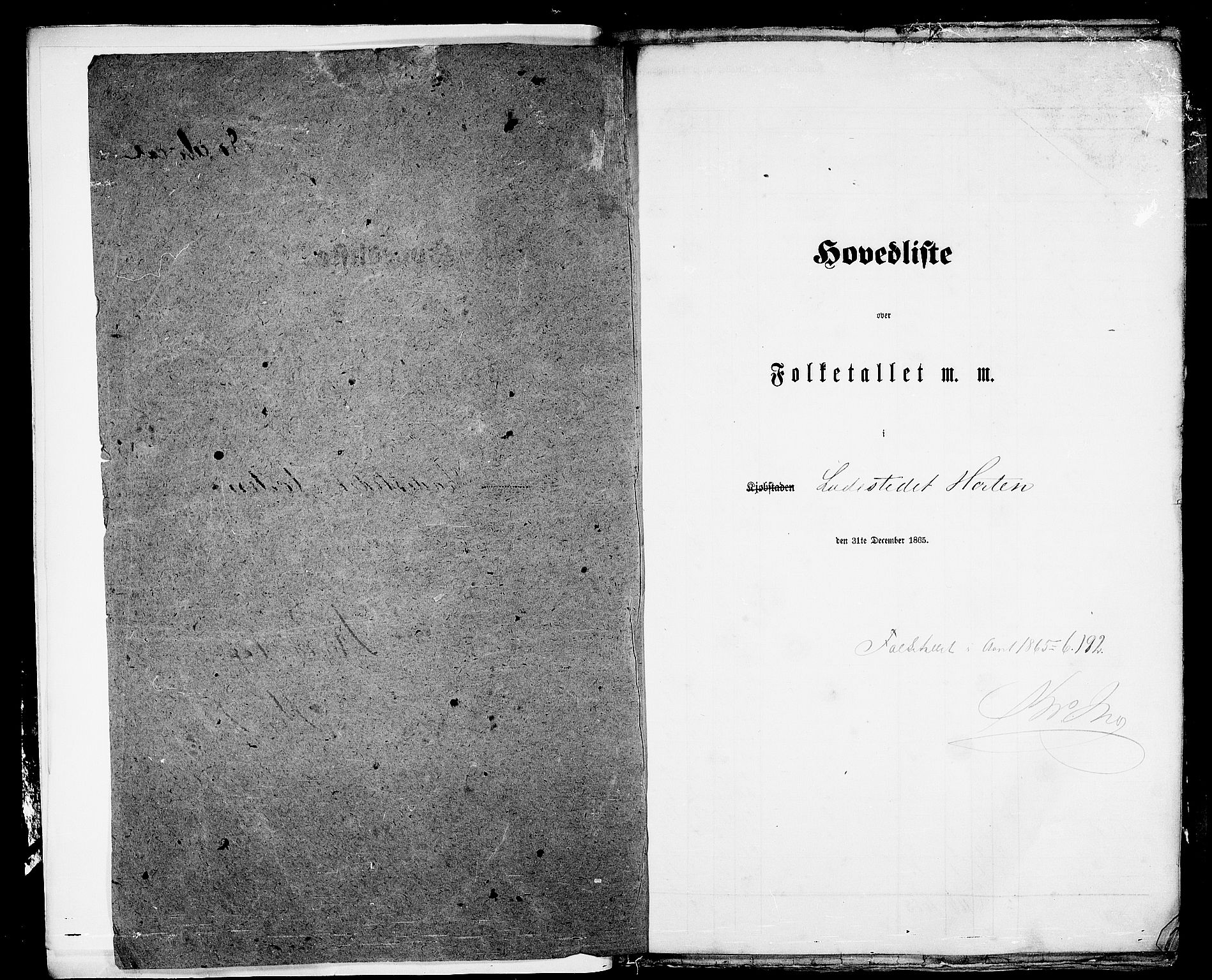 RA, Folketelling 1865 for 0703 Horten ladested, 1865, s. 4