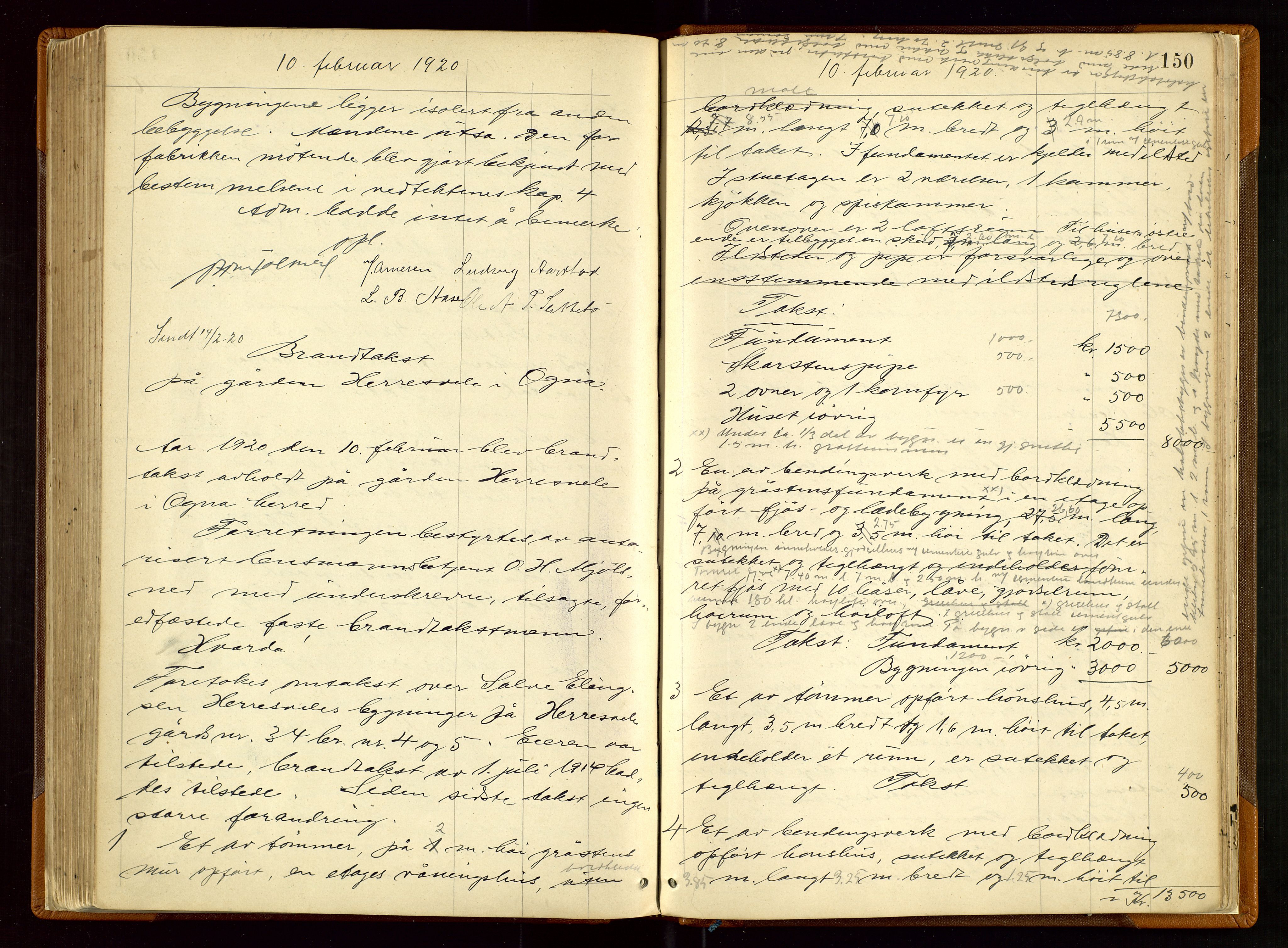 Eigersund lensmannskontor, AV/SAST-A-100171/Goa/L0004: "Brandtakst-Protokol", 1893-1920, s. 149b-150a