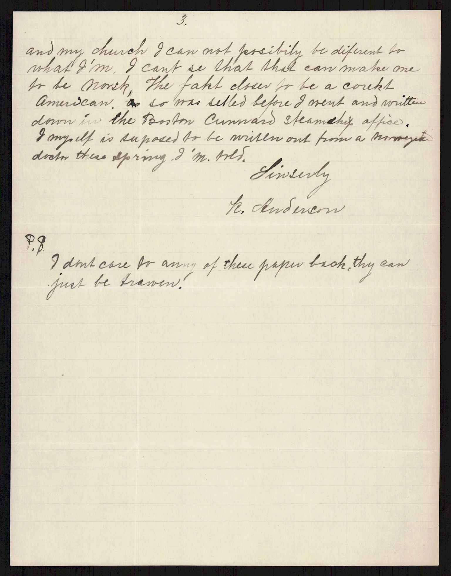 Samlinger til kildeutgivelse, Amerikabrevene, AV/RA-EA-4057/F/L0016: Innlån fra Buskerud: Andersen - Bratås, 1838-1914, s. 6