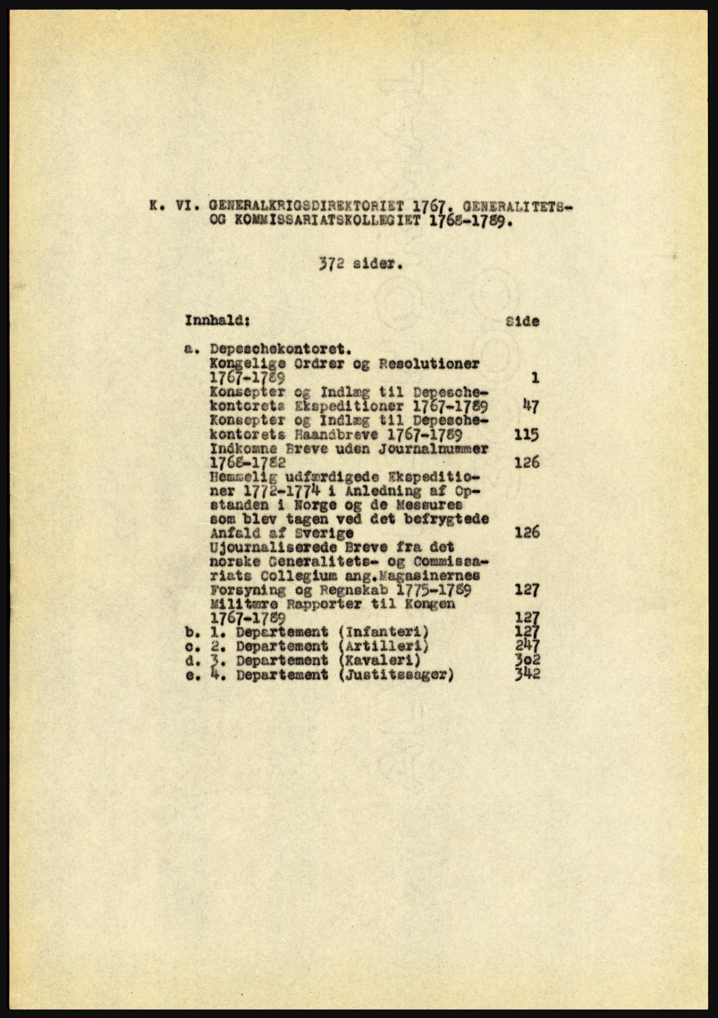 Riksarkivet, Seksjon for eldre arkiv og spesialsamlinger, AV/RA-EA-6797/H/Ha, 1953