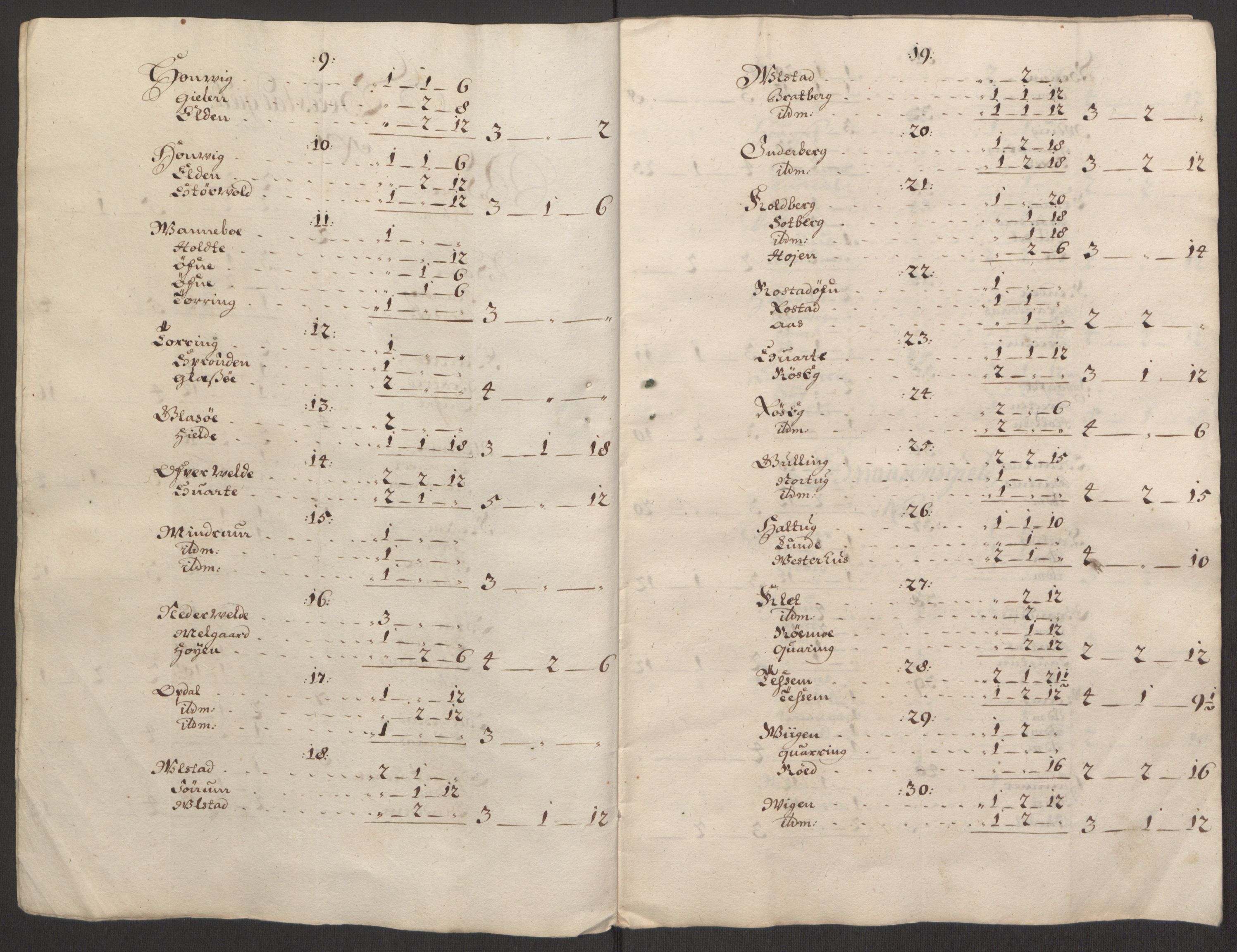 Rentekammeret inntil 1814, Reviderte regnskaper, Fogderegnskap, AV/RA-EA-4092/R63/L4309: Fogderegnskap Inderøy, 1695-1697, s. 417