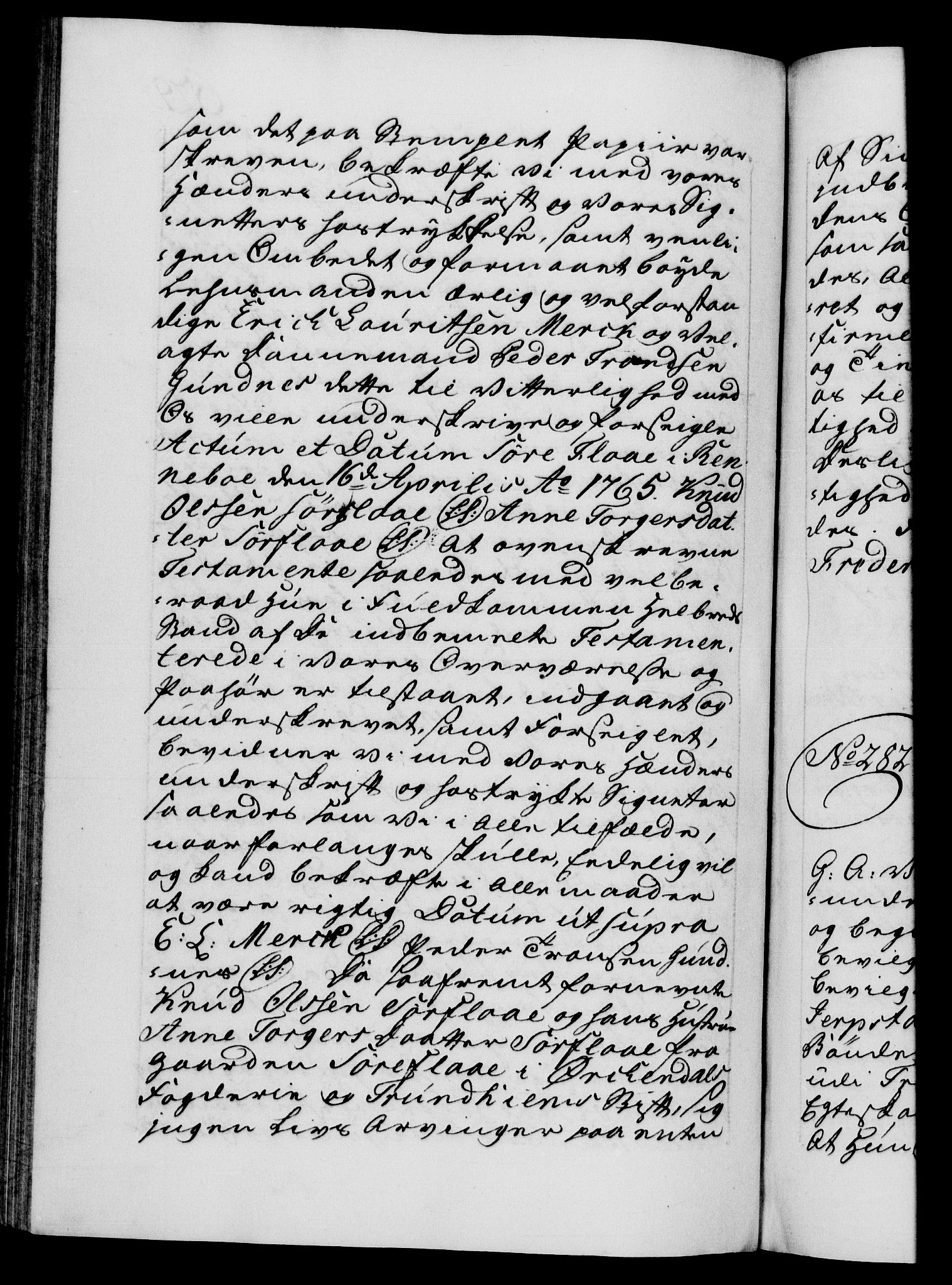 Danske Kanselli 1572-1799, RA/EA-3023/F/Fc/Fca/Fcaa/L0042: Norske registre, 1763-1766, s. 629b