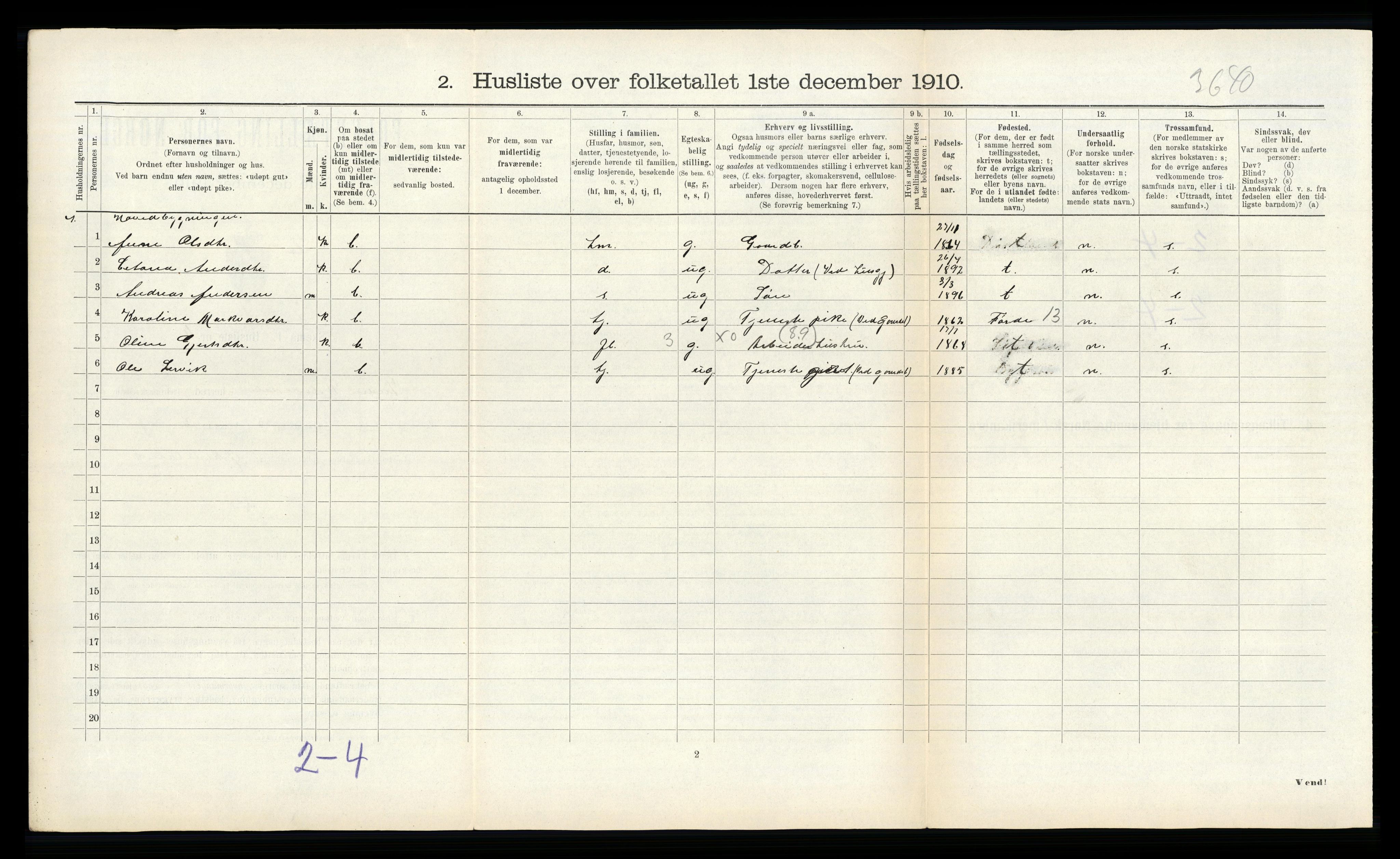 RA, Folketelling 1910 for 1430 Indre Holmedal herred, 1910, s. 435