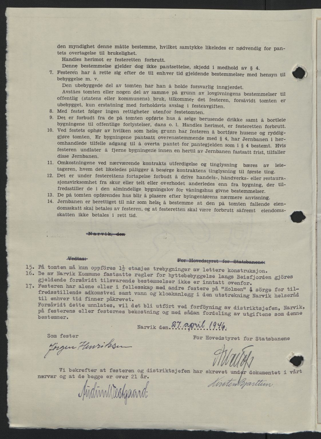 Narvik sorenskriveri, SAT/A-0002/1/2/2C/2Ca: Pantebok nr. A21, 1946-1947, Dagboknr: 194/1946