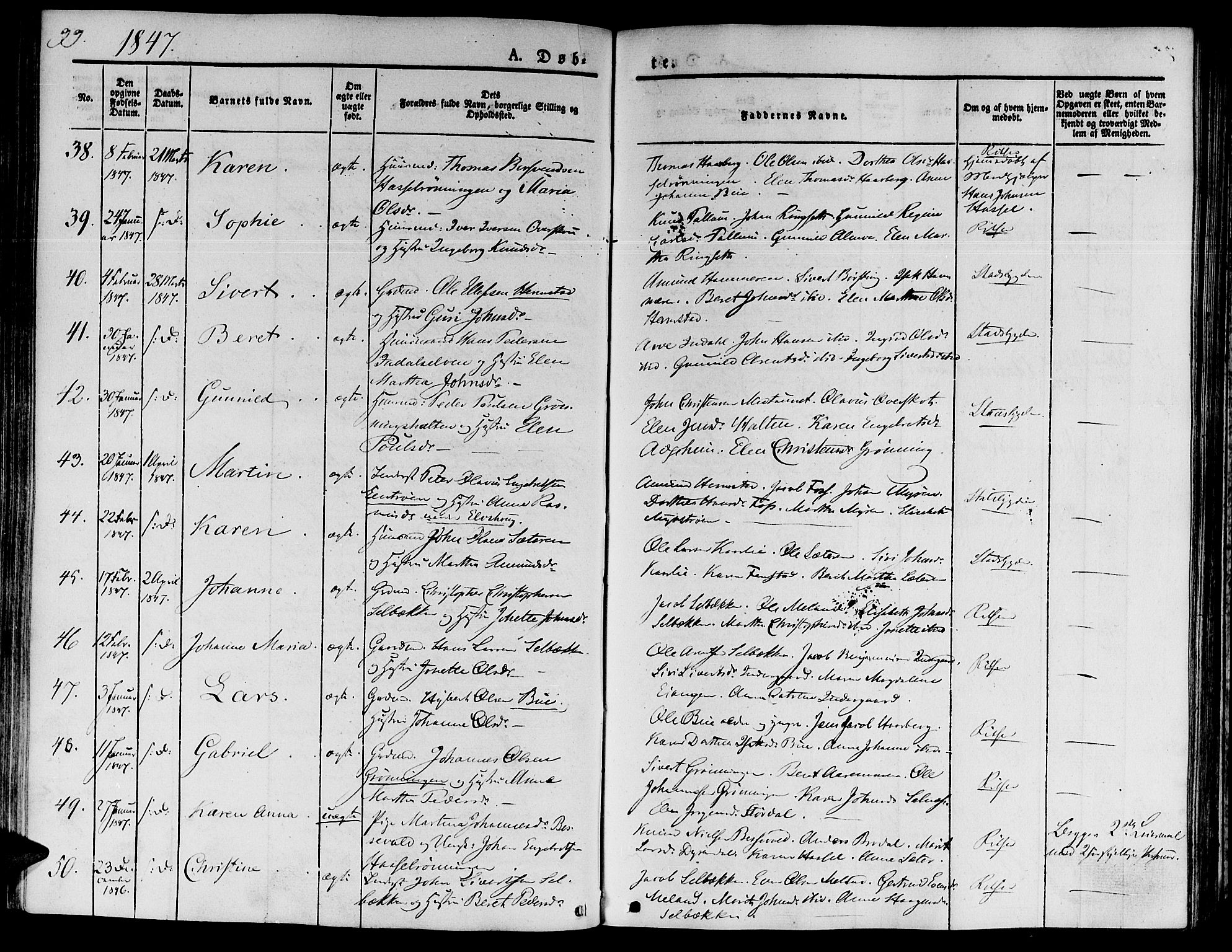 Ministerialprotokoller, klokkerbøker og fødselsregistre - Sør-Trøndelag, SAT/A-1456/646/L0610: Ministerialbok nr. 646A08, 1837-1847, s. 99