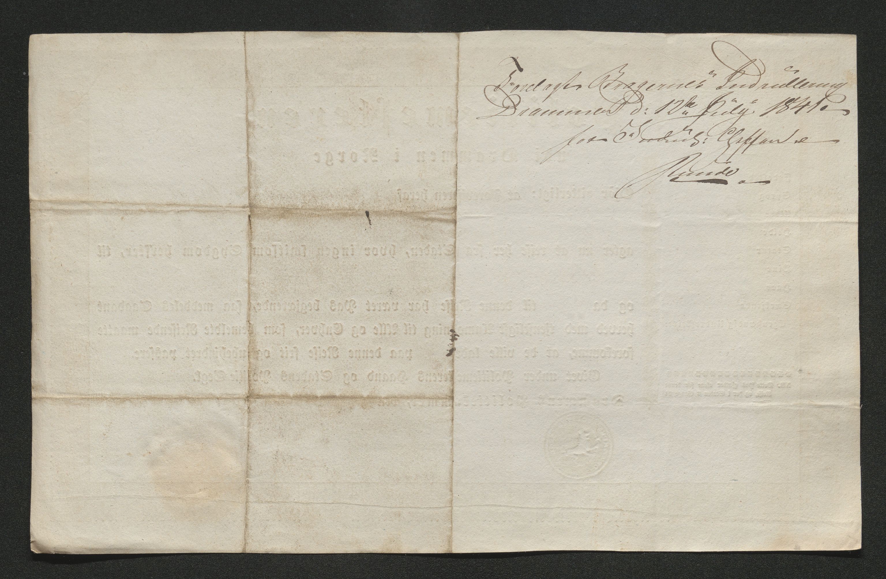 Drammen politikammer, AV/SAKO-A-623/I/Ia/Iab/L0006: Innleverte pass, 1841-1842, s. 222