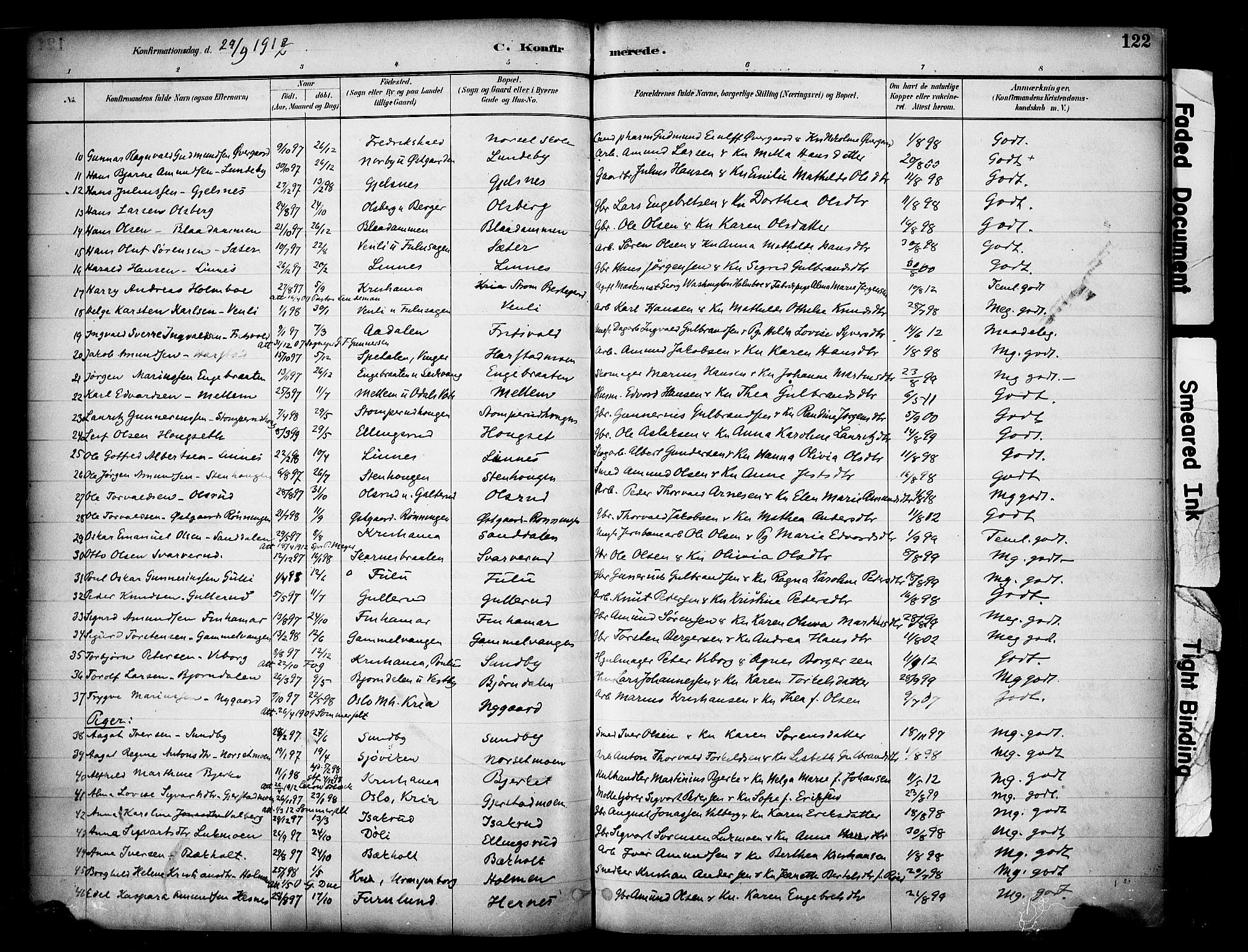 Sør-Odal prestekontor, AV/SAH-PREST-030/H/Ha/Haa/L0007: Ministerialbok nr. 7, 1886-1925, s. 122