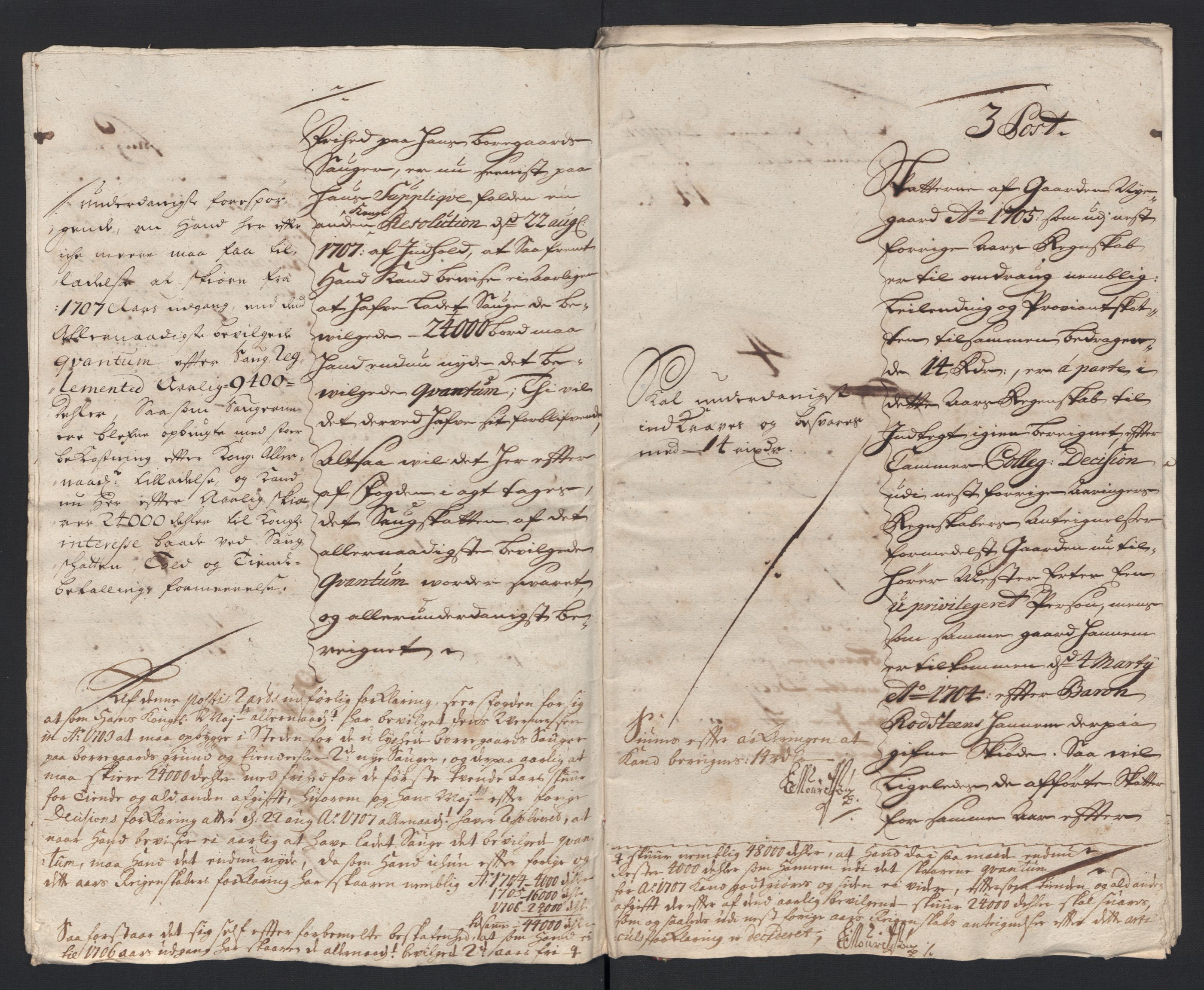 Rentekammeret inntil 1814, Reviderte regnskaper, Fogderegnskap, AV/RA-EA-4092/R04/L0133: Fogderegnskap Moss, Onsøy, Tune, Veme og Åbygge, 1705-1706, s. 411