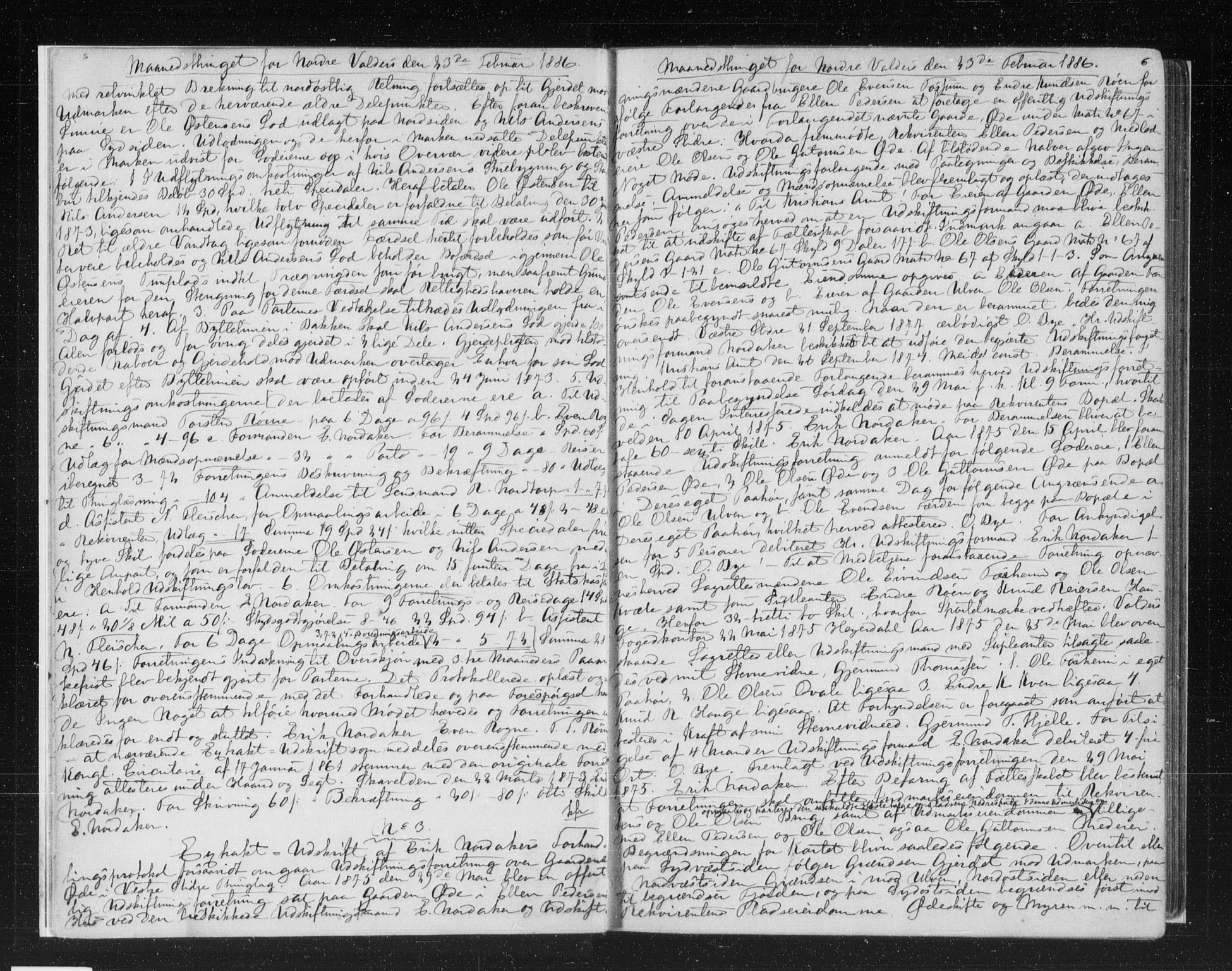 Valdres sorenskriveri, AV/SAH-TING-016/H/Hb/Hba/L0018: Pantebok nr. 18, 1886-1888, s. 6