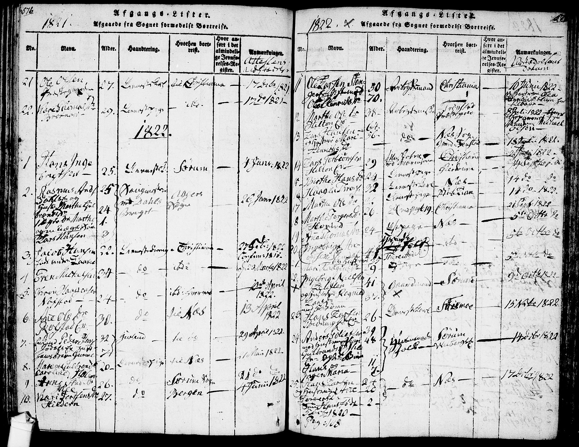 Ullensaker prestekontor Kirkebøker, AV/SAO-A-10236a/F/Fa/L0013: Ministerialbok nr. I 13, 1815-1835, s. 576-577