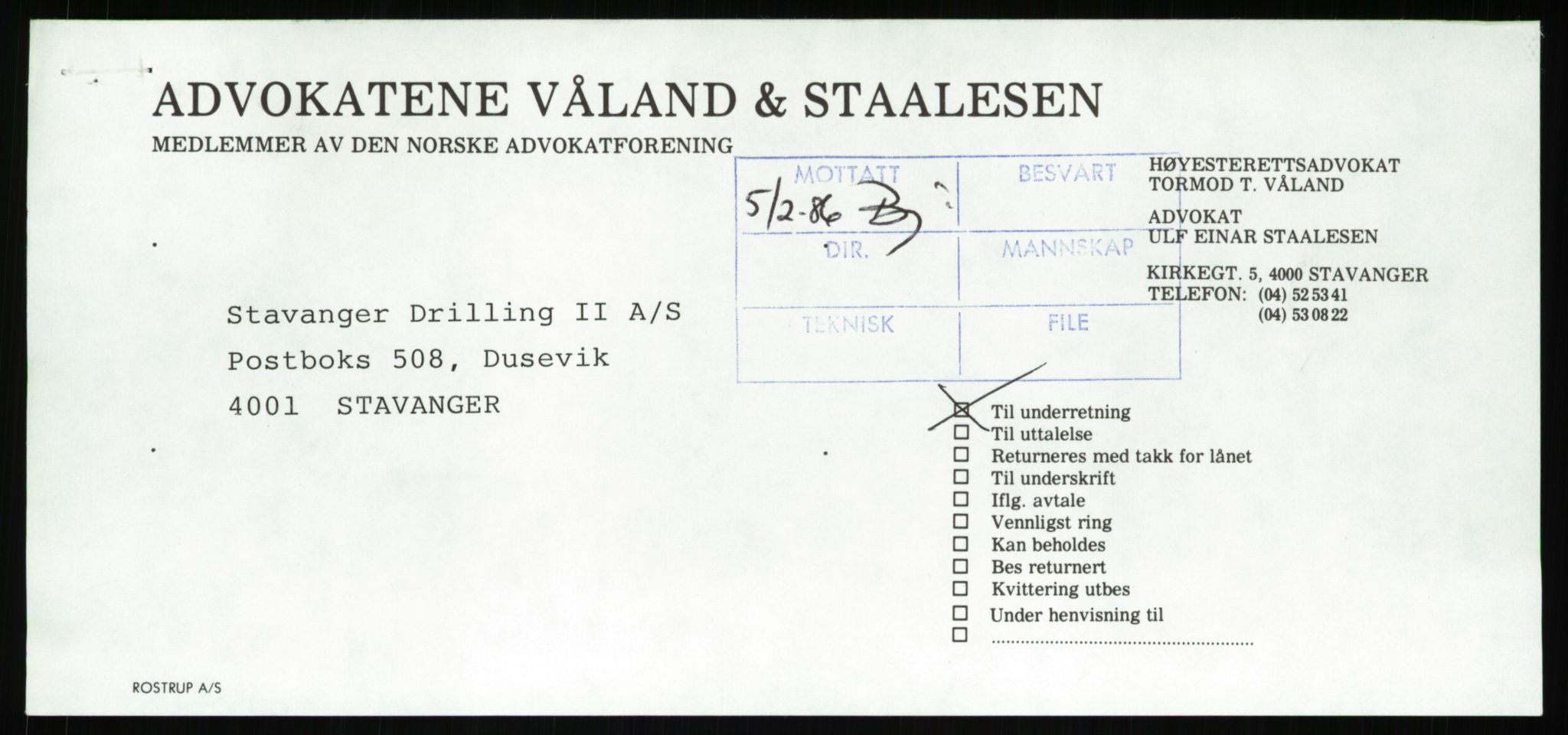 Pa 1503 - Stavanger Drilling AS, AV/SAST-A-101906/Da/L0001: Alexander L. Kielland - Begrensningssak Stavanger byrett, 1986, s. 29