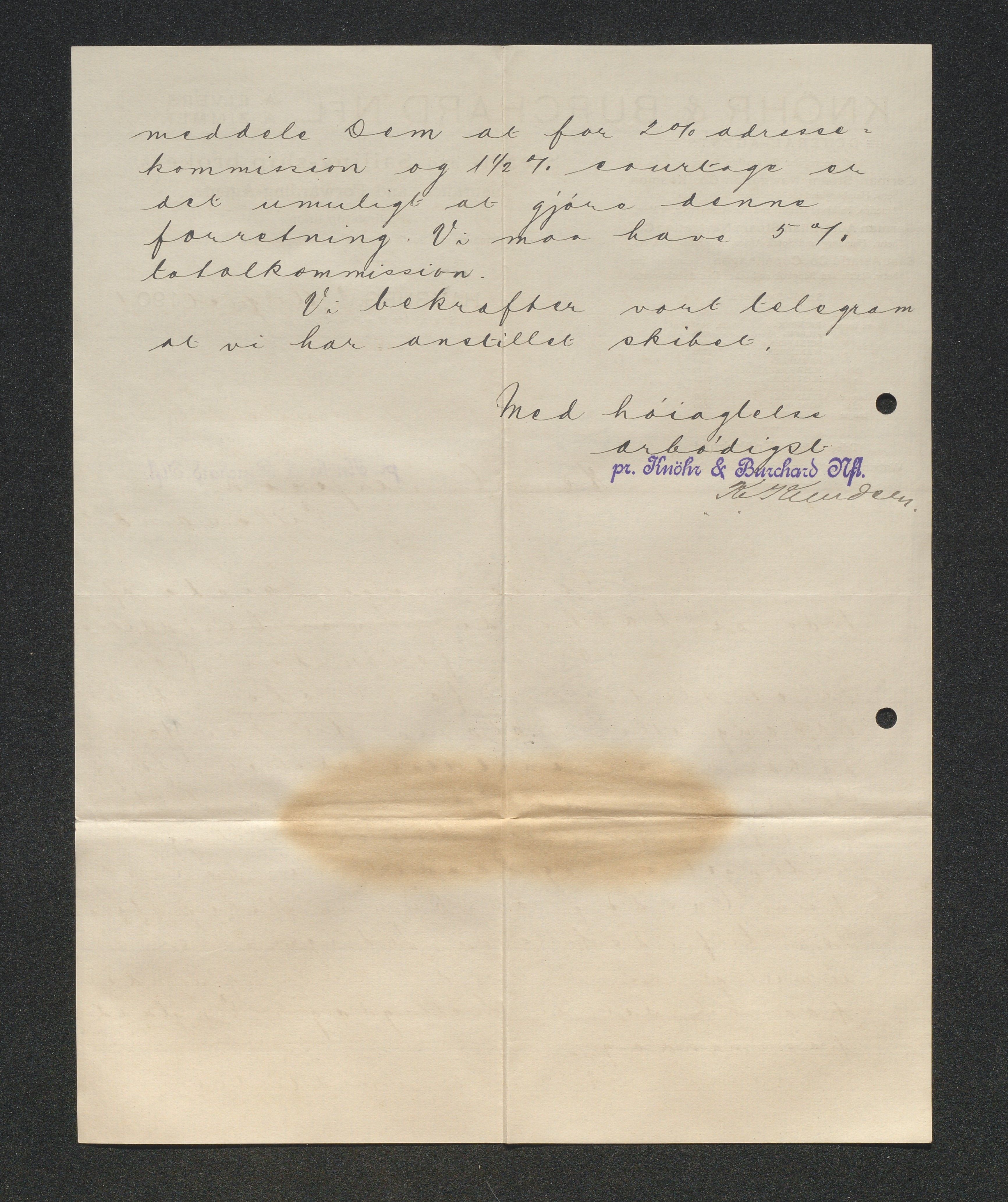 O. Terjesens rederi, AAKS/PA-2525/E/E01/L0009: Korrespondanse, 1901