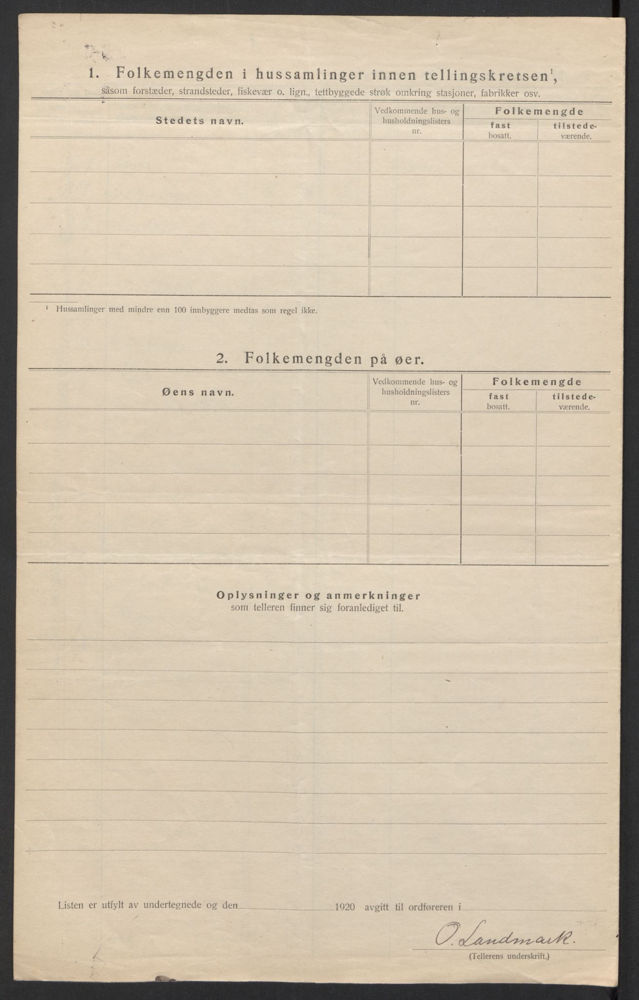 SAH, Folketelling 1920 for 0540 Sør-Aurdal herred, 1920, s. 8