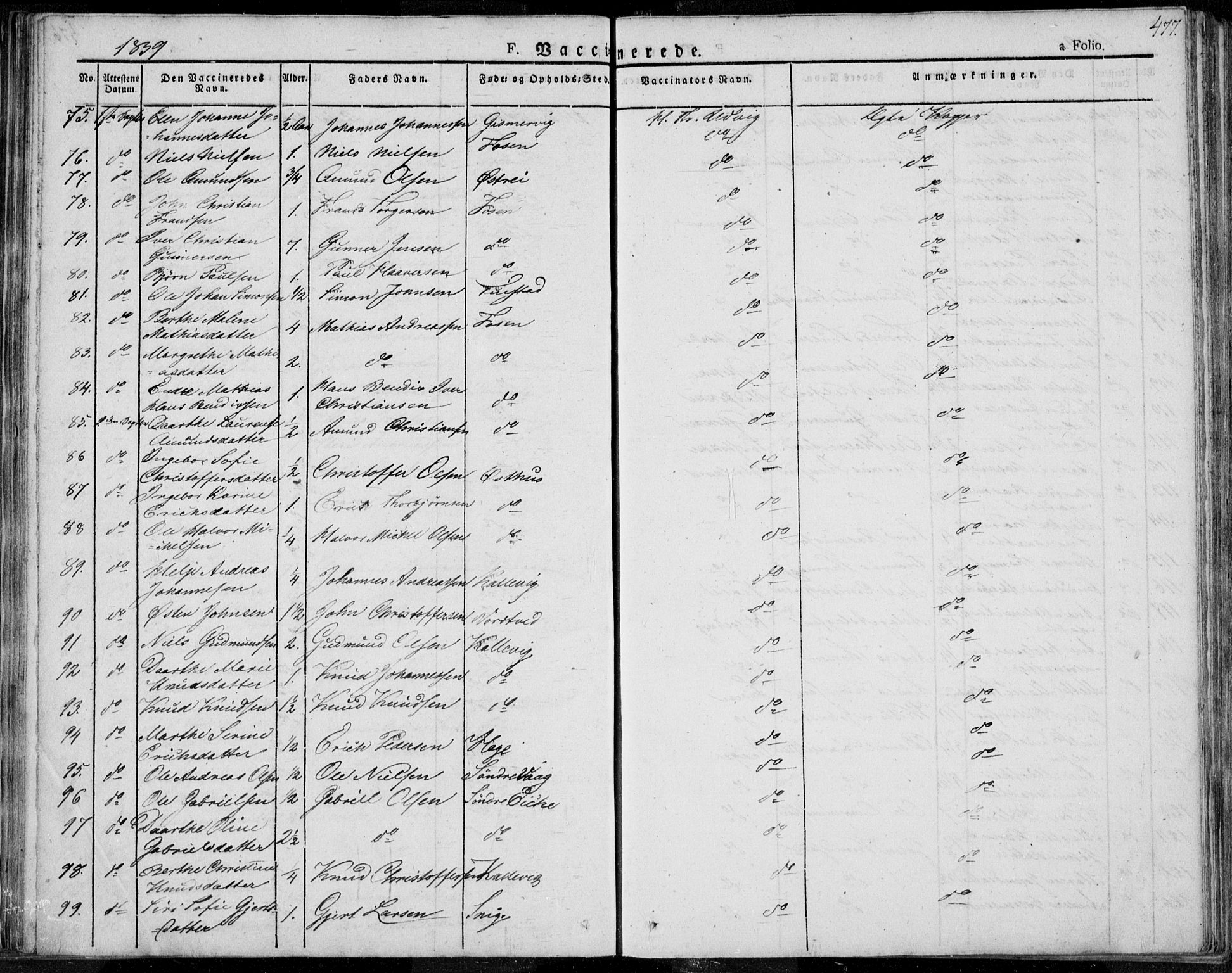 Avaldsnes sokneprestkontor, AV/SAST-A -101851/H/Ha/Haa/L0005: Ministerialbok nr. A 5.2, 1825-1841, s. 477